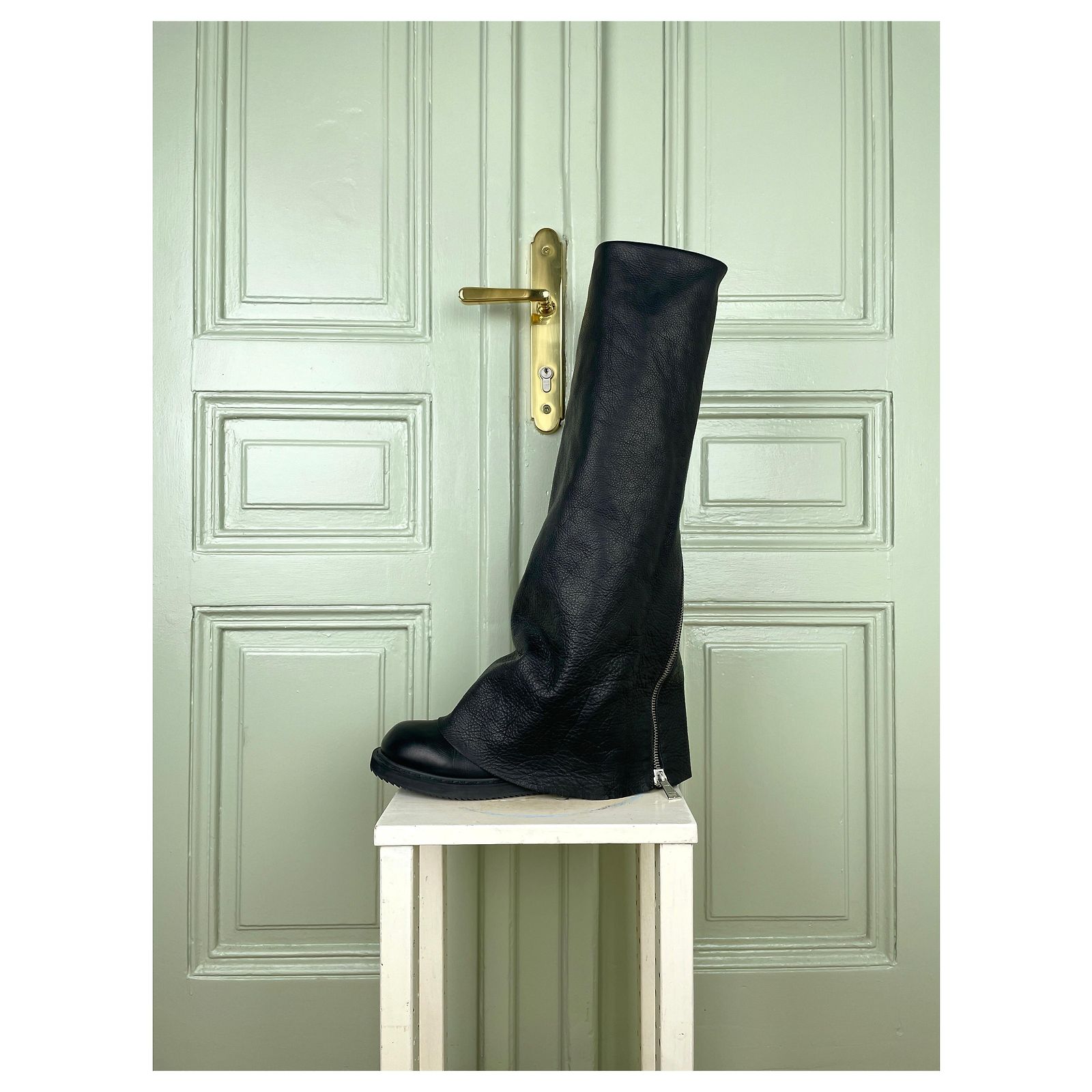 Rick Owens SS11 ANTHEM Fold-Down `Fetish´ Creeper Boots Black