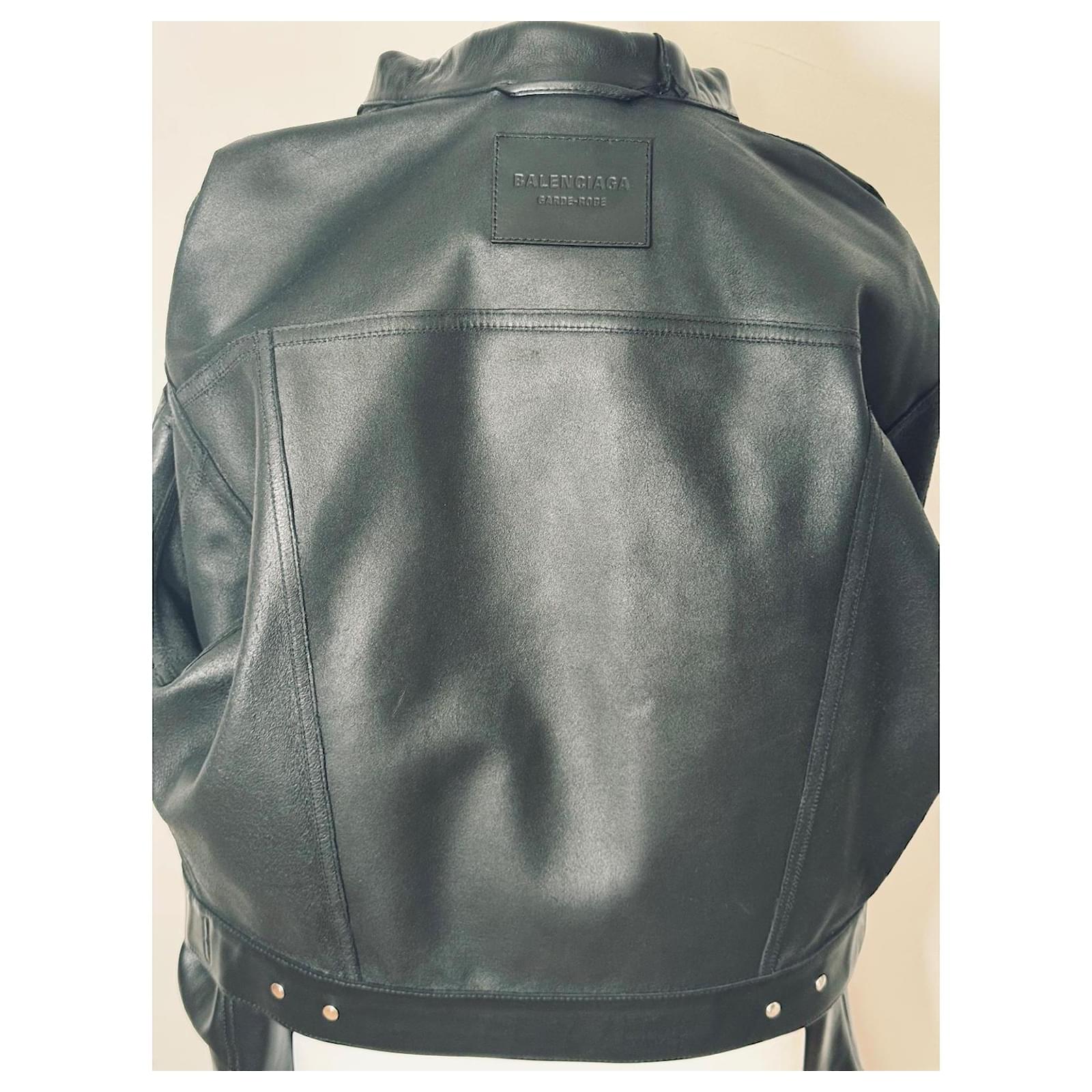 Balenciaga Garde-Robe unisex Oversized Black Leather ref.2792345