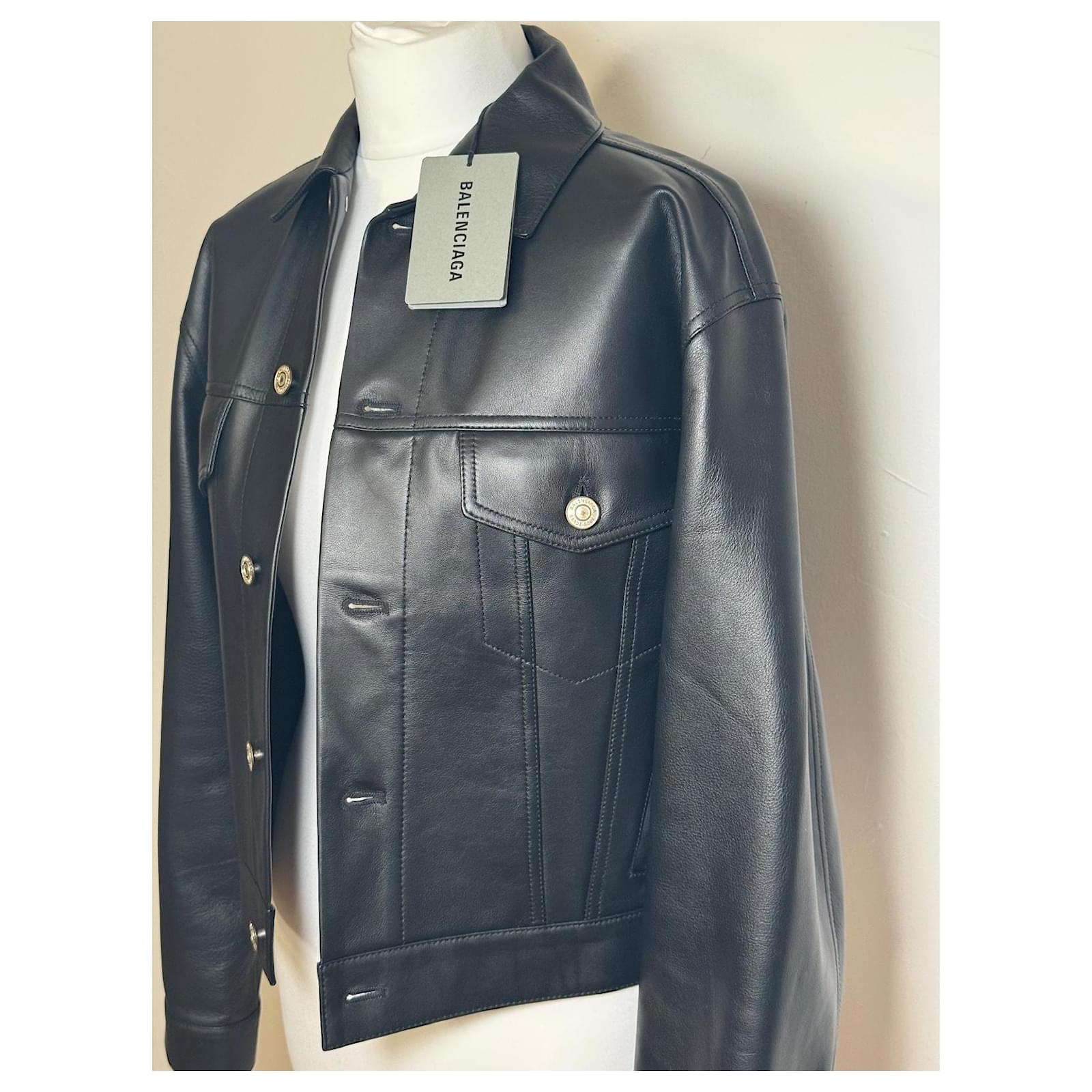 Balenciaga Garde-Robe unisex Oversized Black Leather ref.2792345