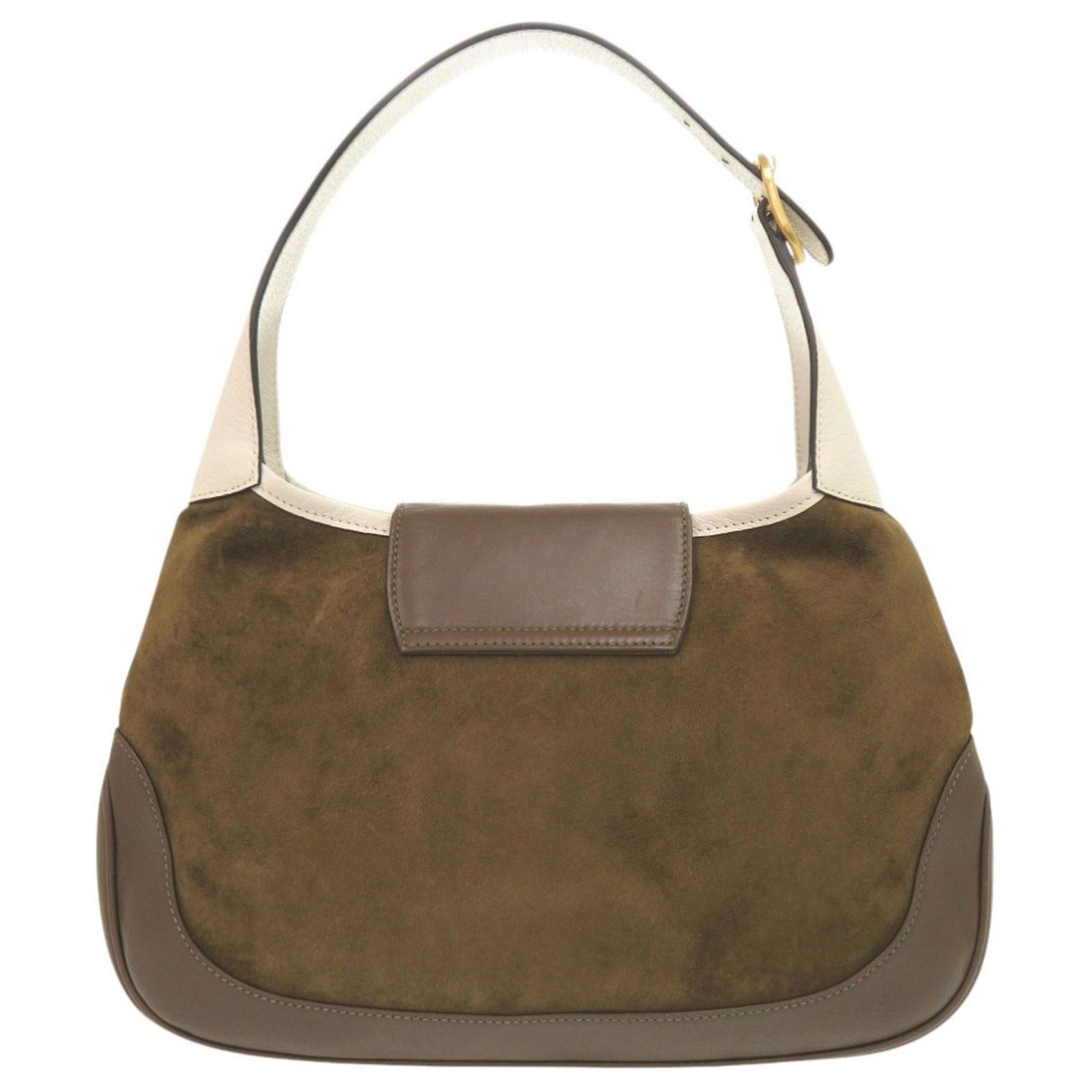 Like new Gucci Vault Vintage Jackie suede leather brown and khaki 