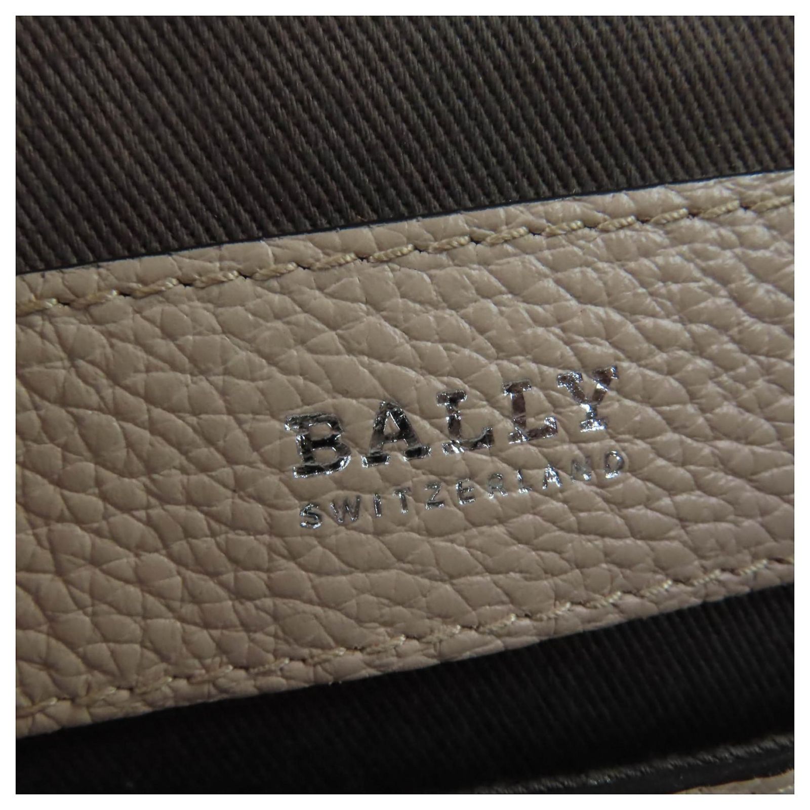 BALLY SOMMET ZIP logo engraved leather handbag, shoulder bag, tote 