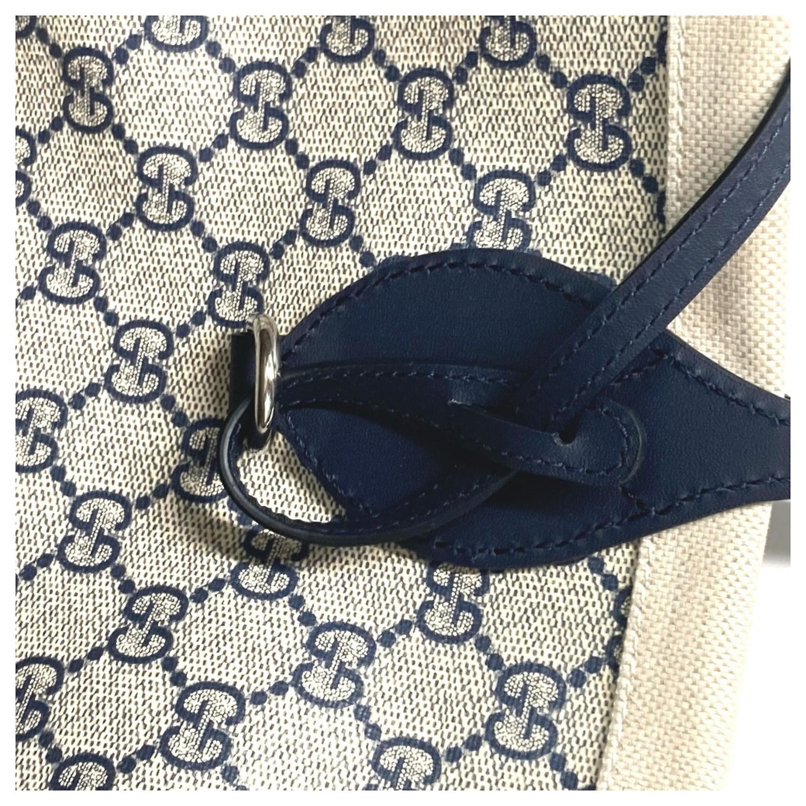 GUCCI Japan Exclusive Logo Print Shoulder Bag/Tote Bag Canvas 