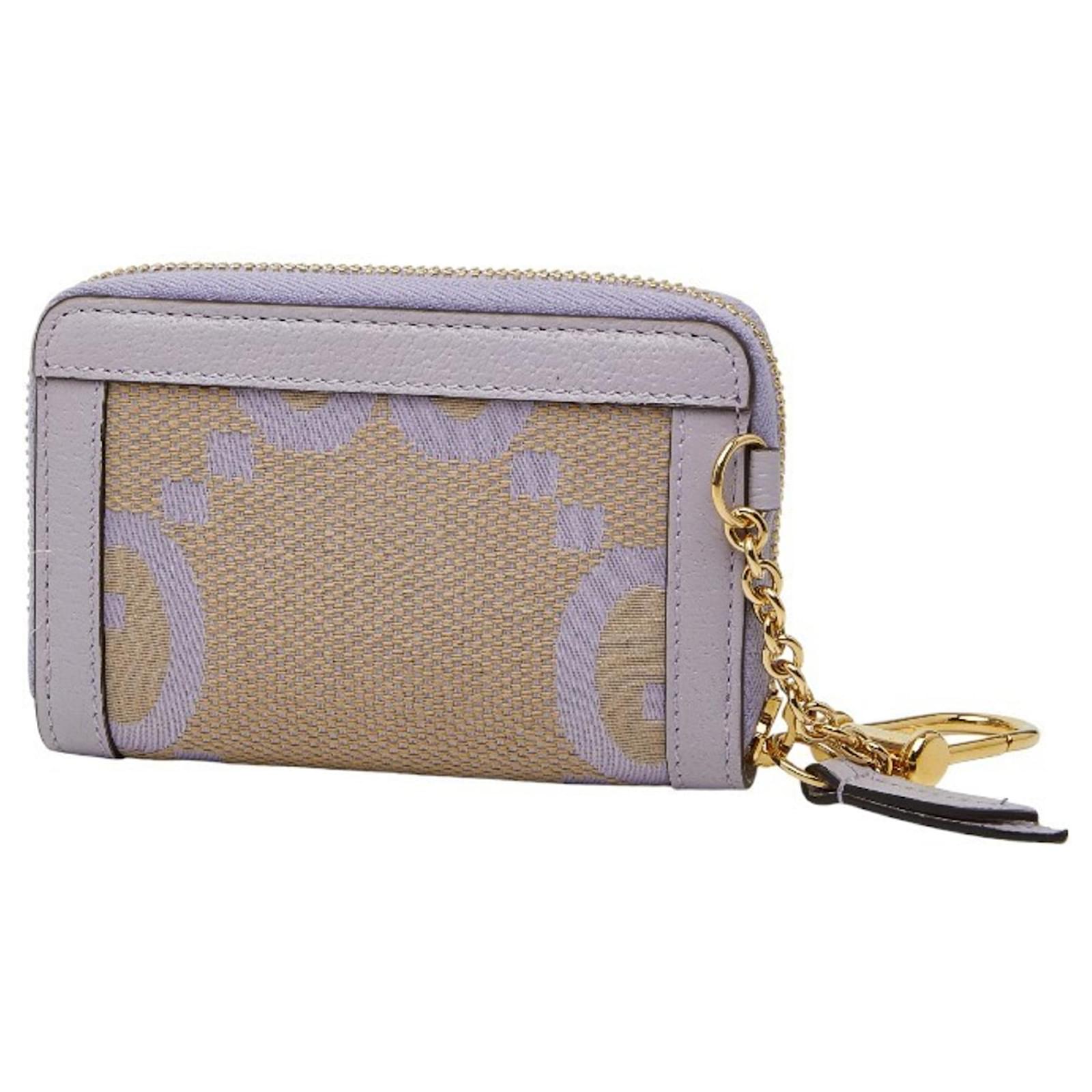 Gucci Jumbo GG Business Card Case, Wallet, Coin Case , Beige and