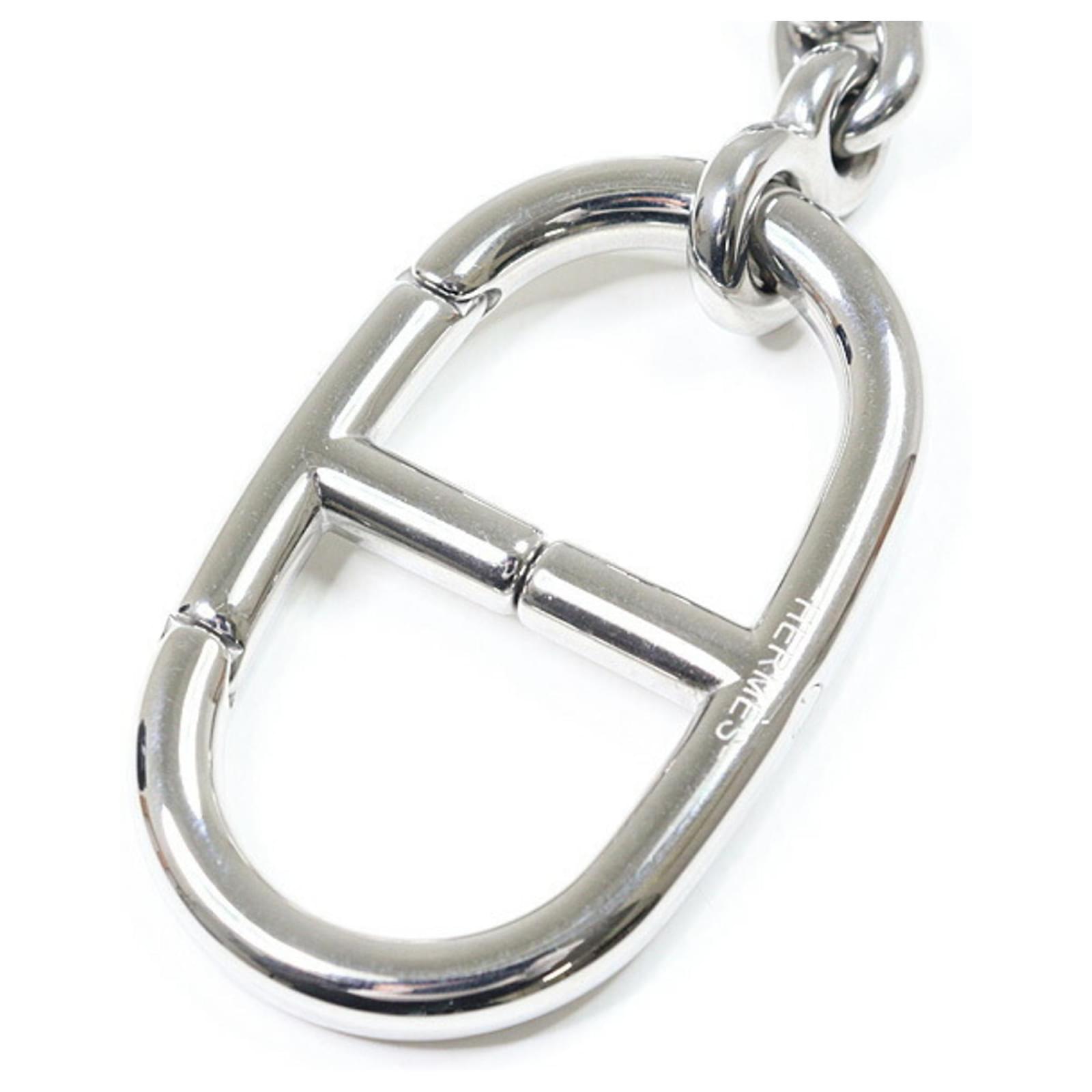 Hermès HERMES Keychain Chaine d'Ancre Metal Silvery Bag Charm Key