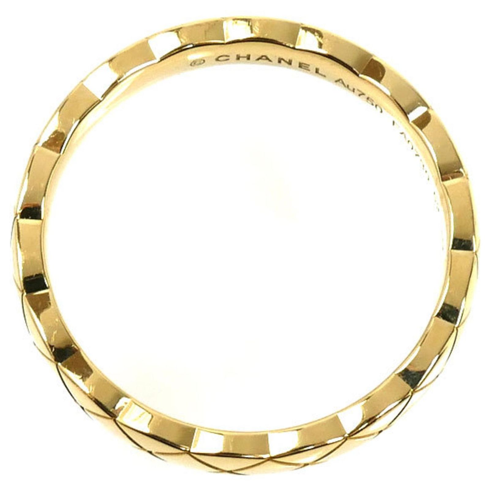 Chanel 18K Yellow Gold Coco Crush Band Ring (Sold) - Joli Closet