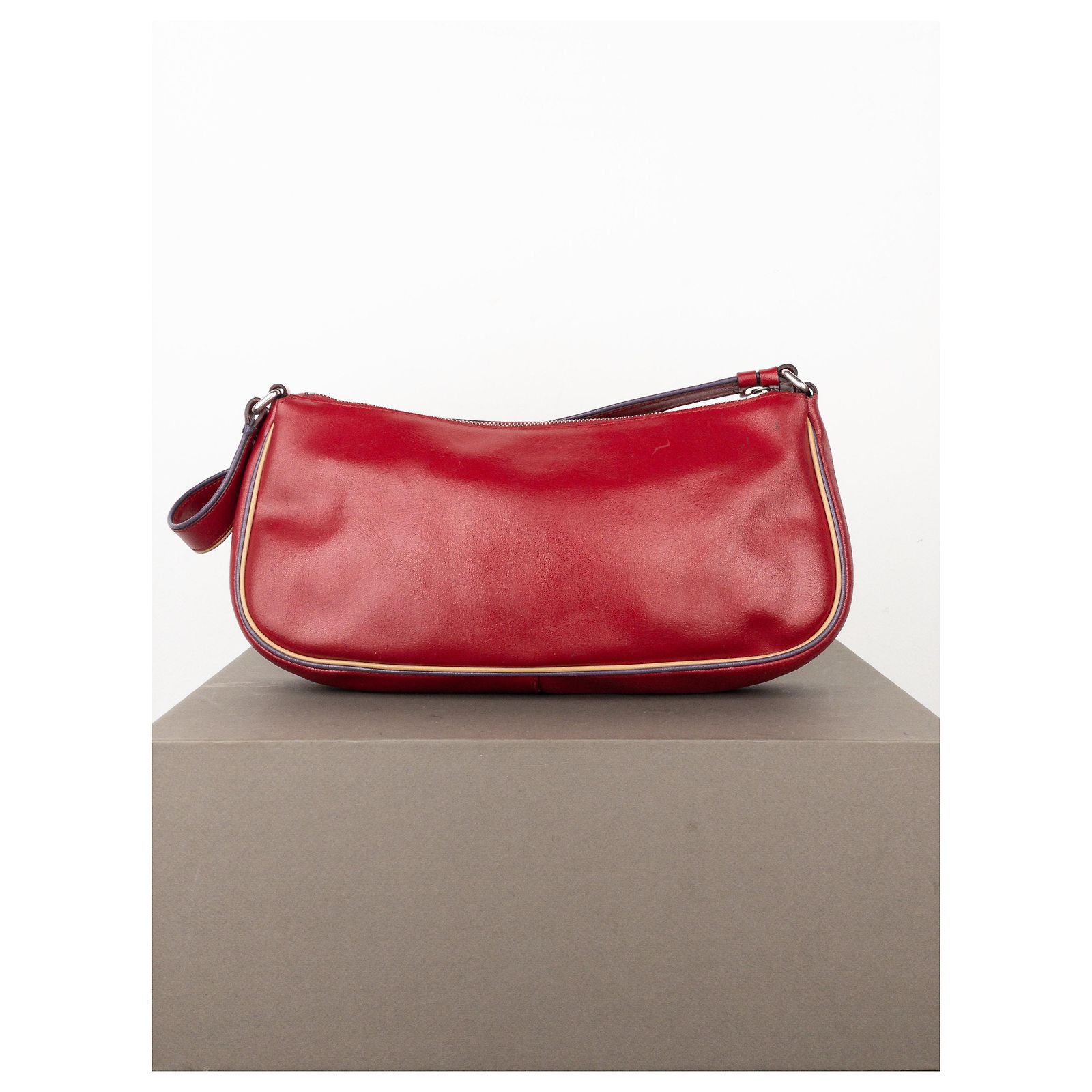 Miu Miu SS00 Sports Cargo Shoulder Bag Red Leather ref.JC2863255 
