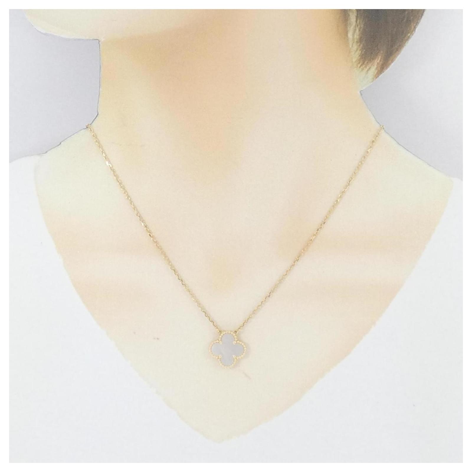 Collier Vintage Alhambra de Van Cleef & Arpels Or jaune Doré ref ...