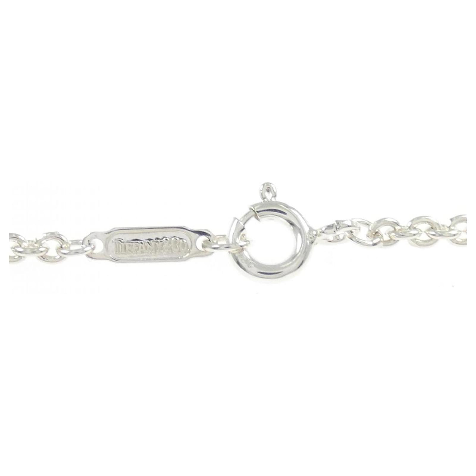 Tiffany & Co Collier à bord de pièce Tiffany Argent Argenté ref.2867291 ...