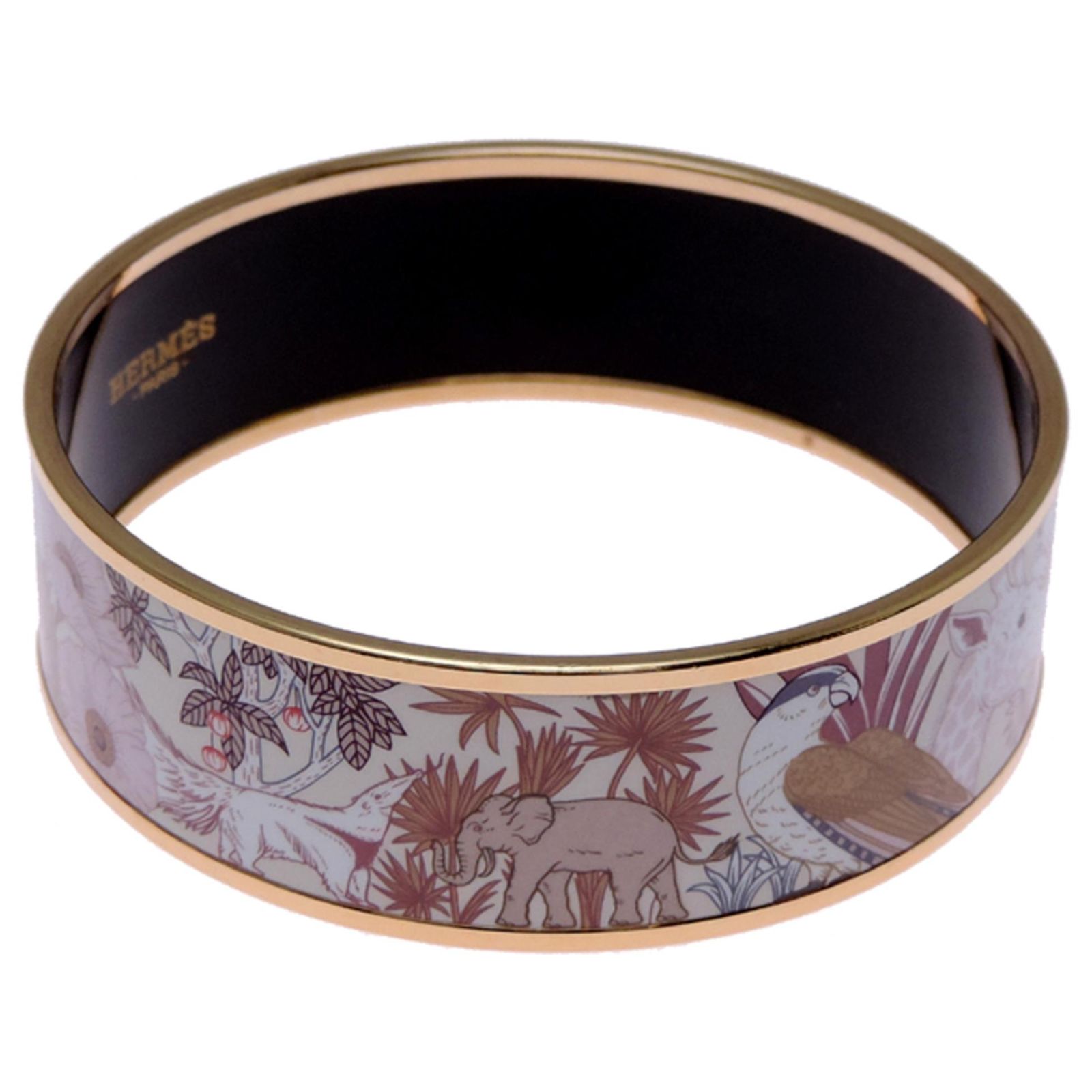 Hermes Hermès Enamel Large Precious Paradise Bangle ref.JC2871045 