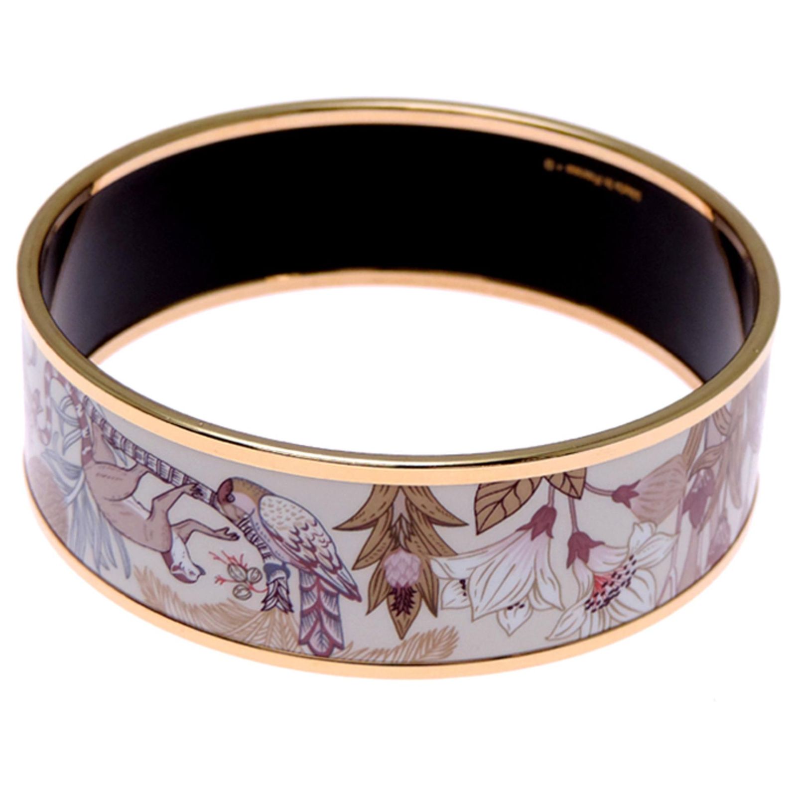 Hermès Precious Paradise Bangle Hermes Enamel Printed Precious 