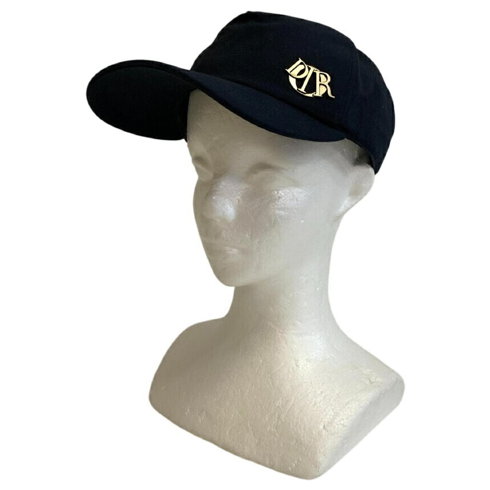 Christian Dior Women's Charm Cap Hat Black Cotton ref.JC2873193