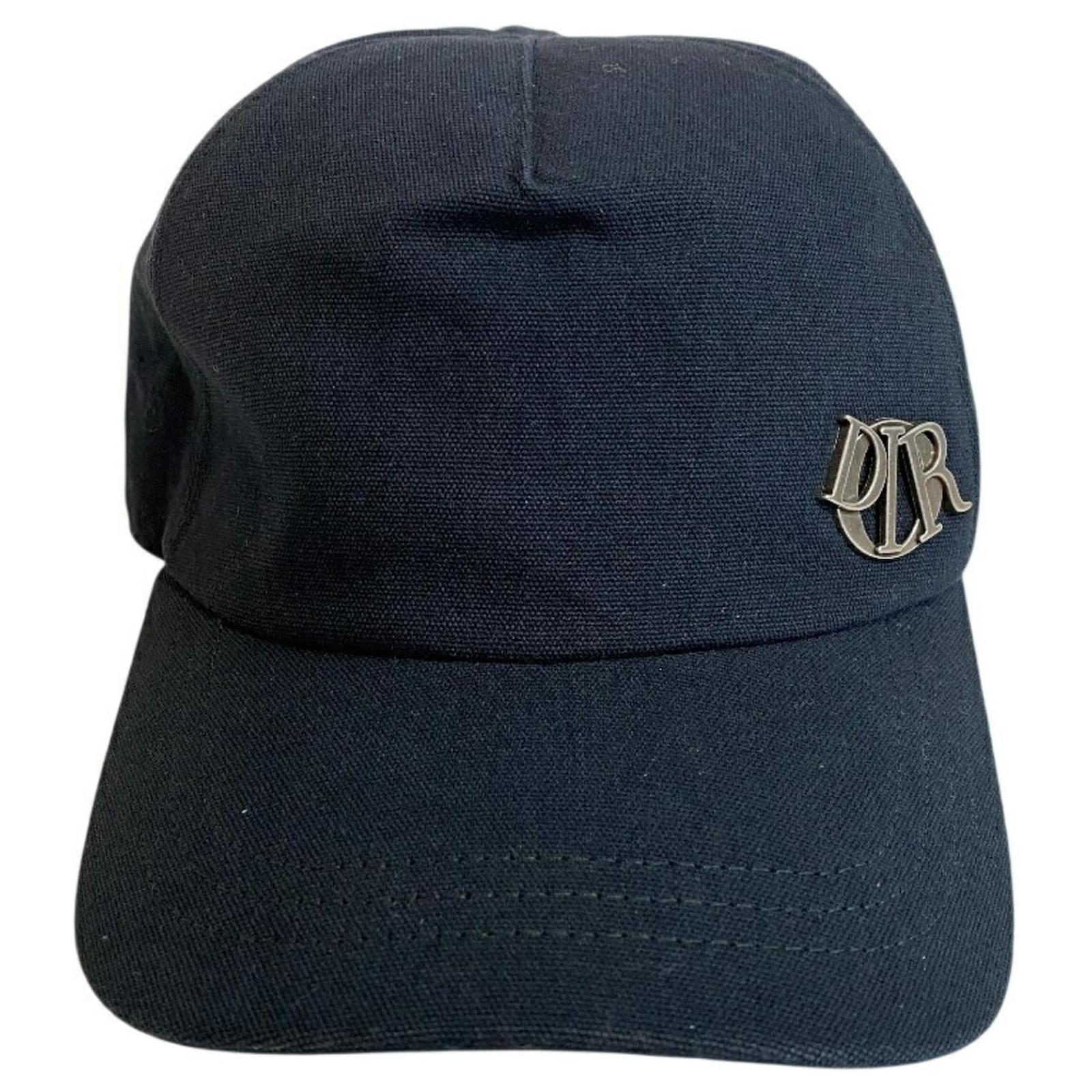 Christian Dior Women's Charm Cap Hat Black Cotton ref.JC2873193