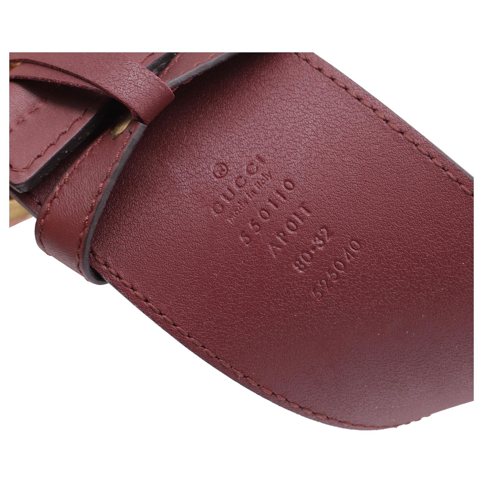 GUCCI GG Red Crystal Embellished Skinny Leather Belt 100 40 GUCCI Leather belt | NET-A-PORTER main image 4