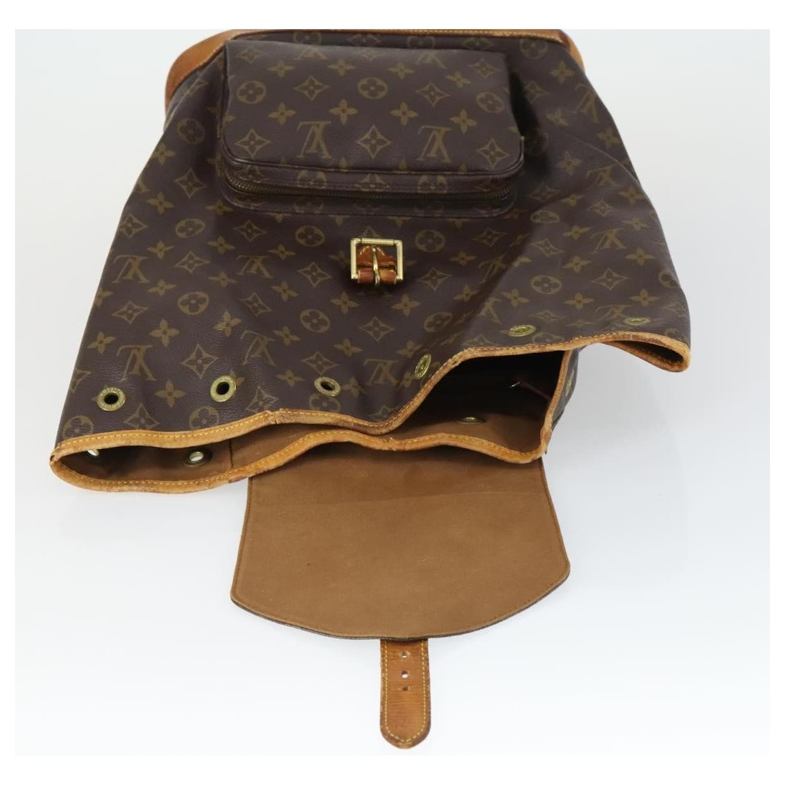 louis vuitton backpack m51135 Monogram Montsouris GM LV Auth 184571 the practical and stylish montsouris pm backpack by nicolas ghesquire is made from monogram coated canvas Vuitton Monogram Montsouris Louis Vuitton