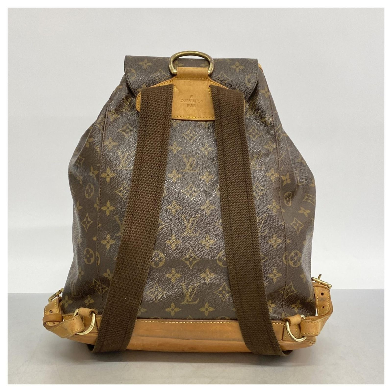 LOUIS VUITTON Monogram Montsouris GM Backpack M51135 LV Auth 147334 Louis Vuitton Monogram Montsouris GM Backpack Brown ref  main image 3