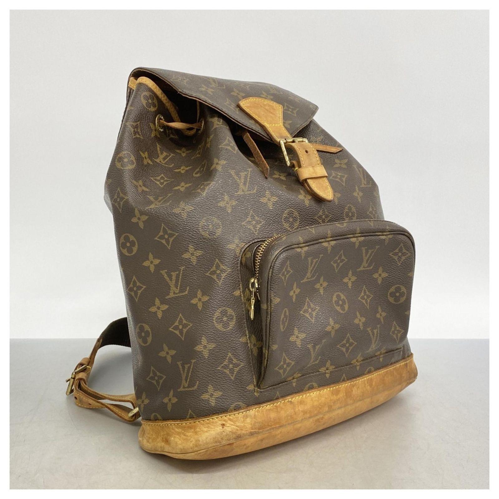 Louis Vuitton Monogram Montsouris GM Backpack Brown ref 