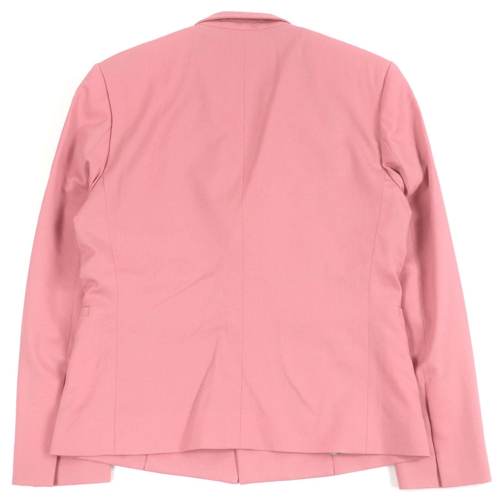 Dior×Cactus Jack Officer collar Wool Jacket Pink ref.2901560