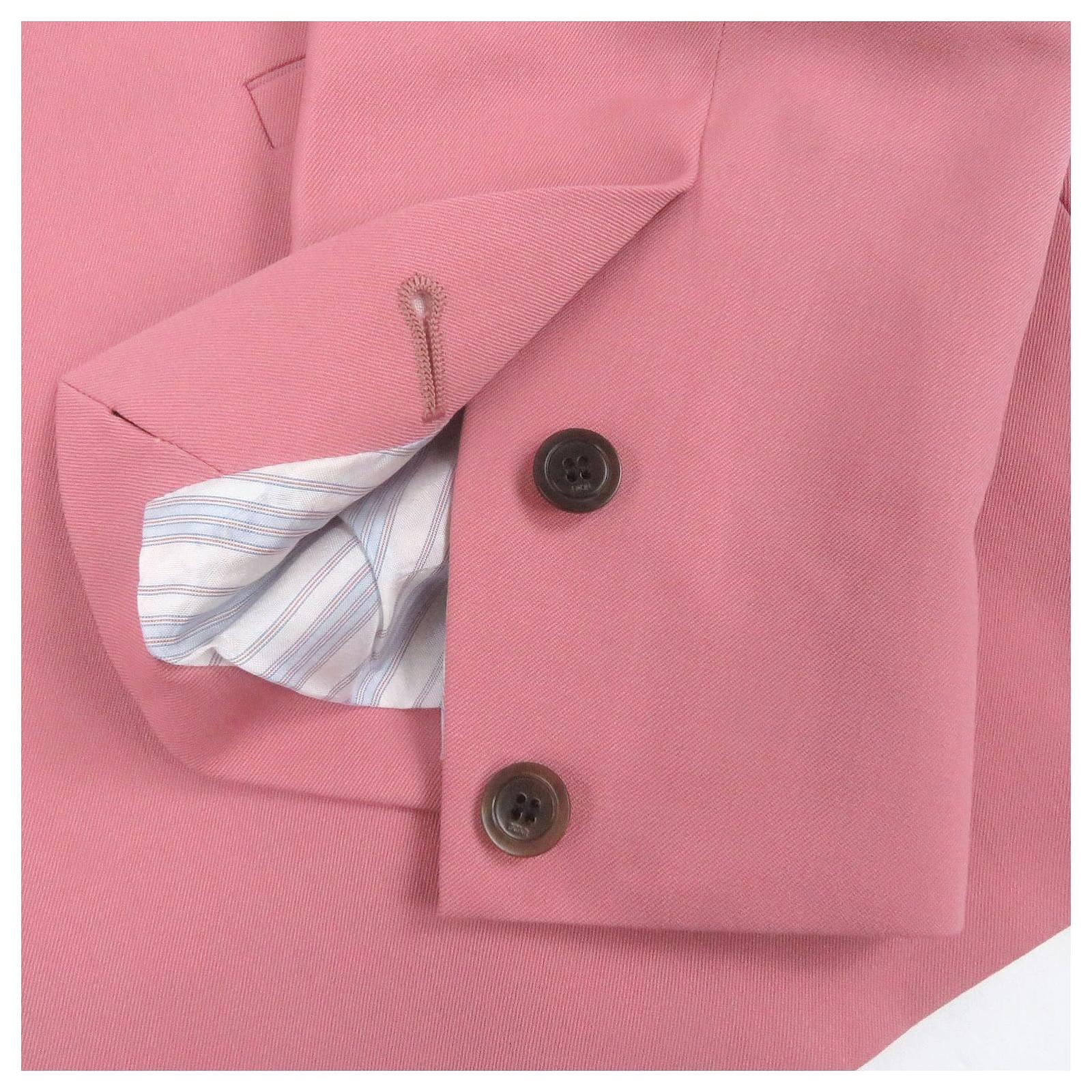 Dior×Cactus Jack Officer collar Wool Jacket Pink ref.2901560
