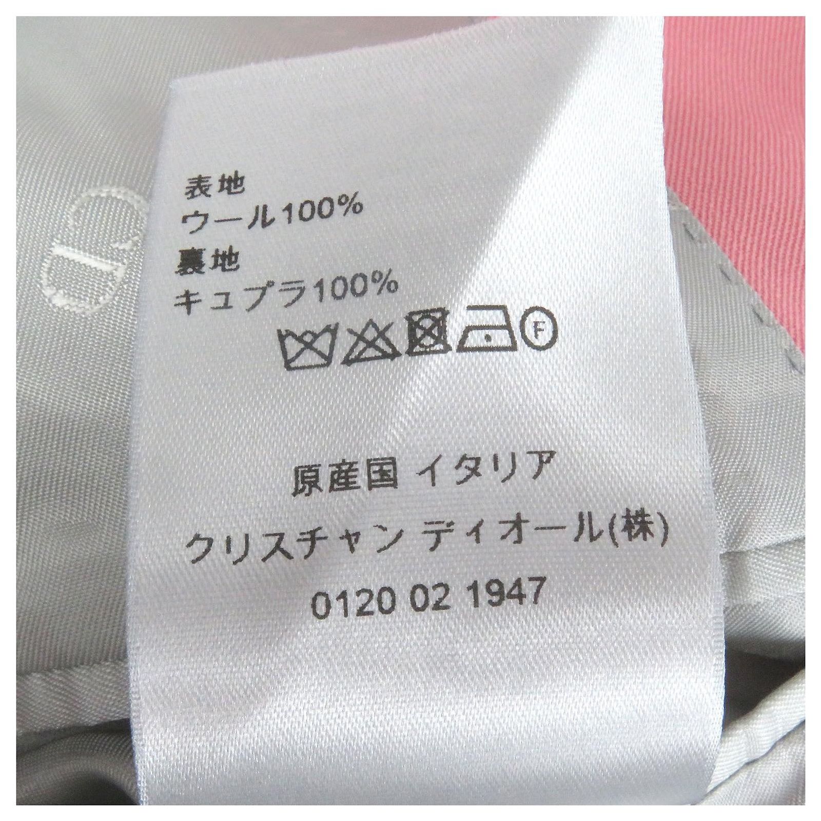 Dior×Cactus Jack Officer collar Wool Jacket Pink ref.2901560 