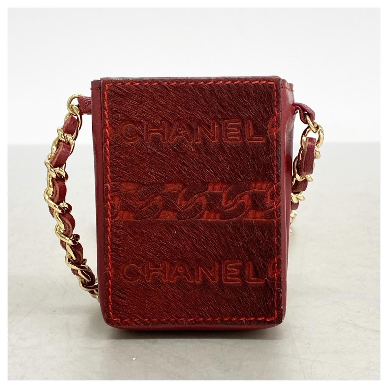 chanel cigarette holder Holder, Black Leather with Gold Hardware A vintage Chanel cigarette case.
