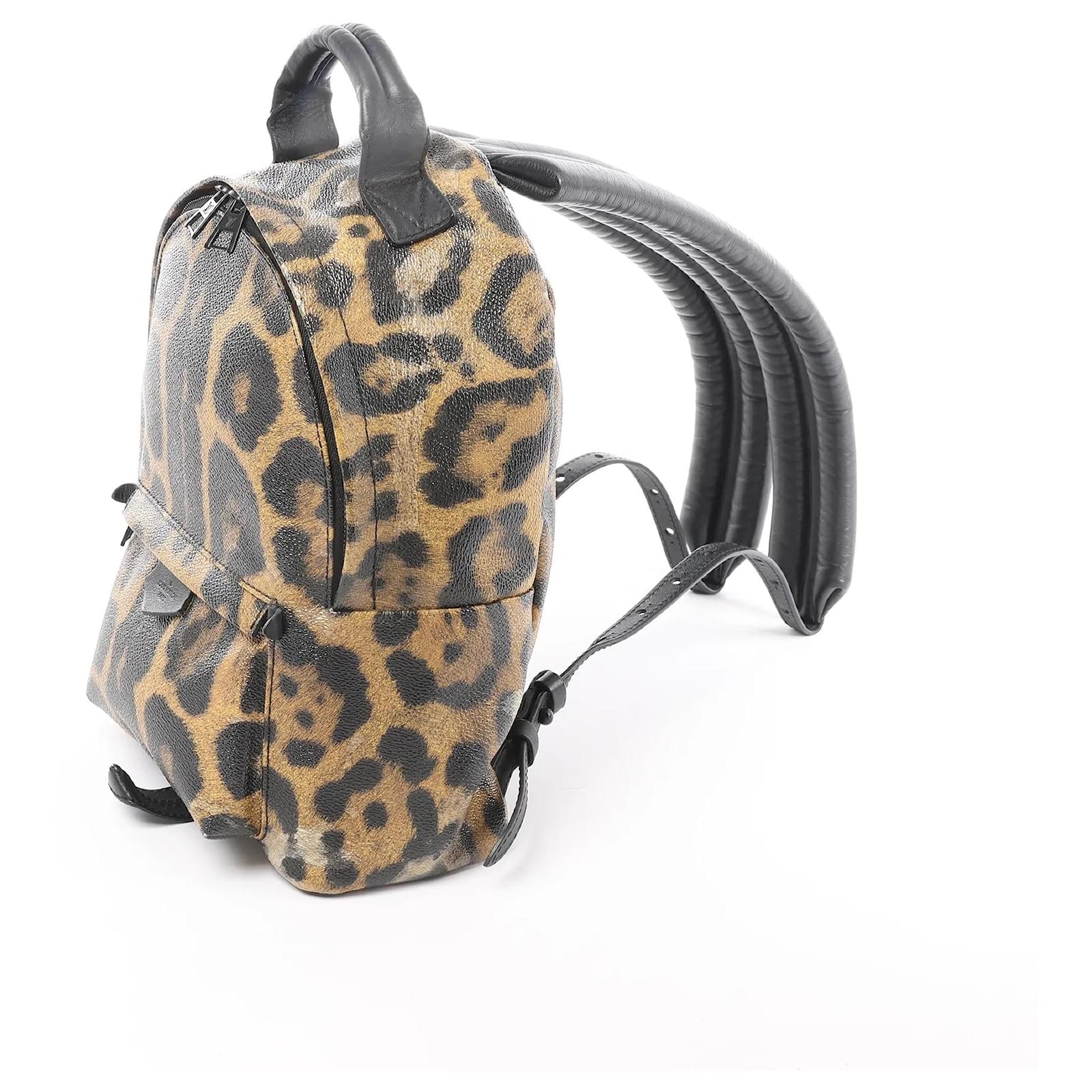 louis vuitton animal print backpack Louis Vuitton Palm Springs PM Animal Print Backpack in Brown x Black M52020  Leather