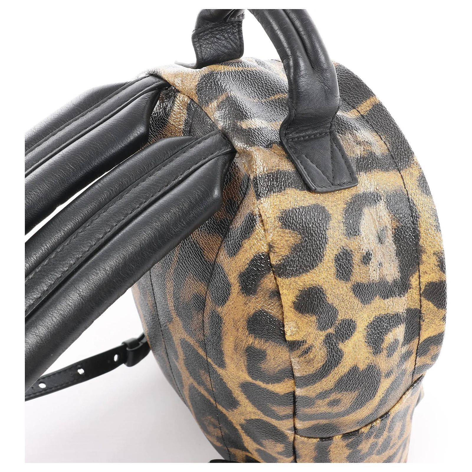 Louis Vuitton Backpack Palm Spring PM Leopard Pattern Louis Vuitton Jungle Giant Monogram Palm Springs Backpack  main image 2
