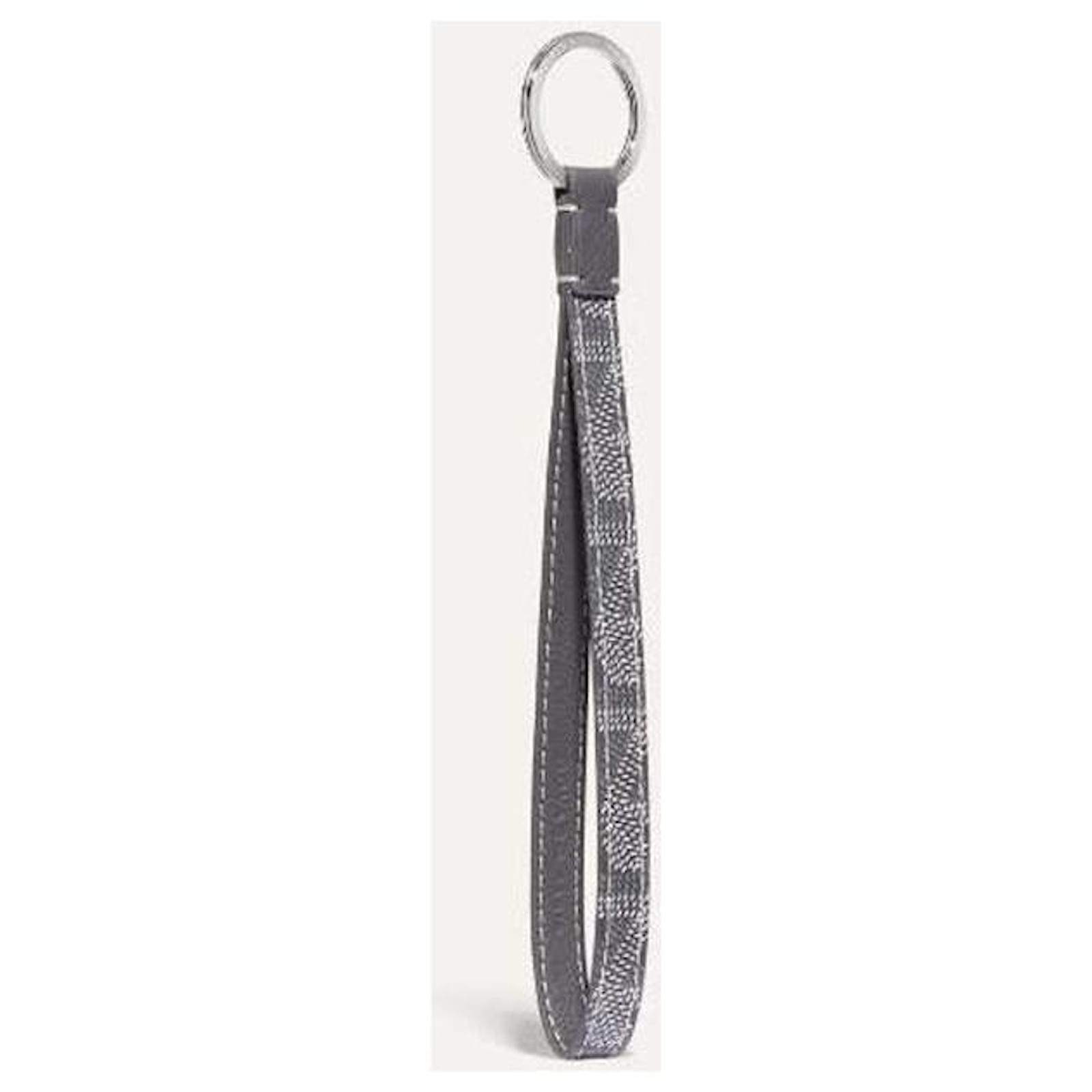 Goyard Sezam Sesame Keyring Strap Black Leather ref.2988214 - Joli