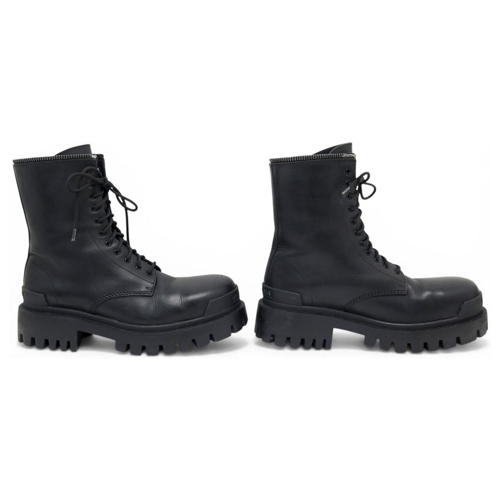 BALENCIAGA MASTER COMBAT BOOTS 664709 40.5 41.5 RANGERS SHOES 
