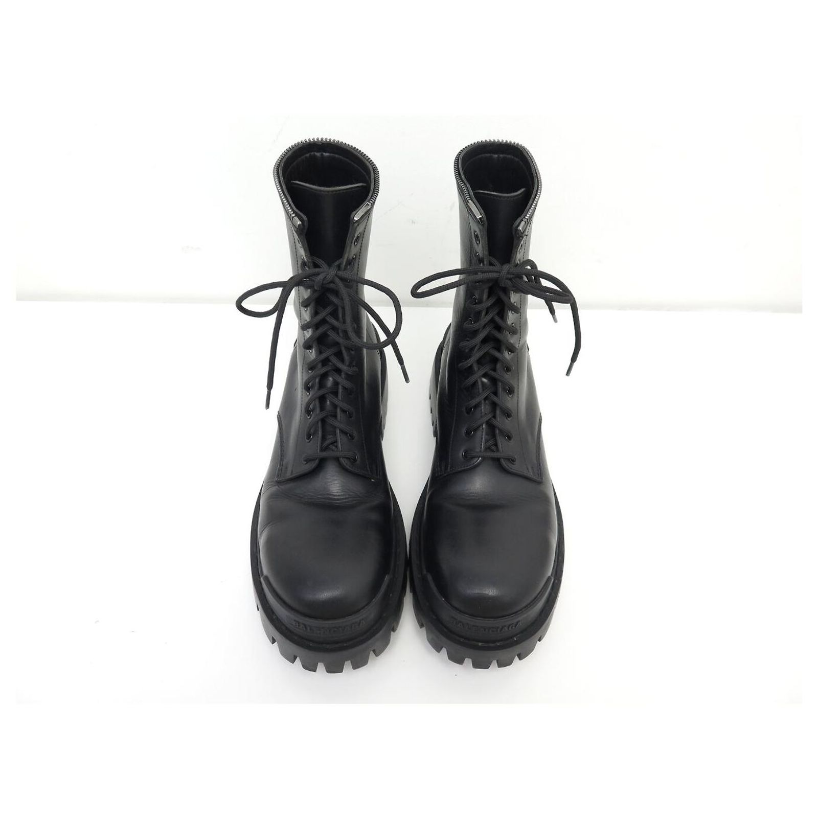 BALENCIAGA MASTER COMBAT BOOTS 664709 40.5 41.5 RANGERS SHOES 