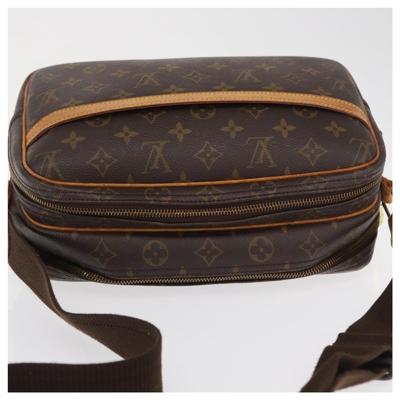 LOUIS VUITTON Monogram Reporter PM Shoulder Bag M45254 LV Auth