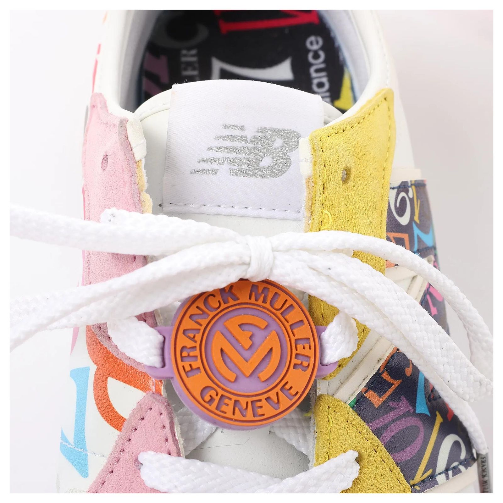 FRANCK MULLER x NEW BALANCE Leather Sneakers in Multicolor 