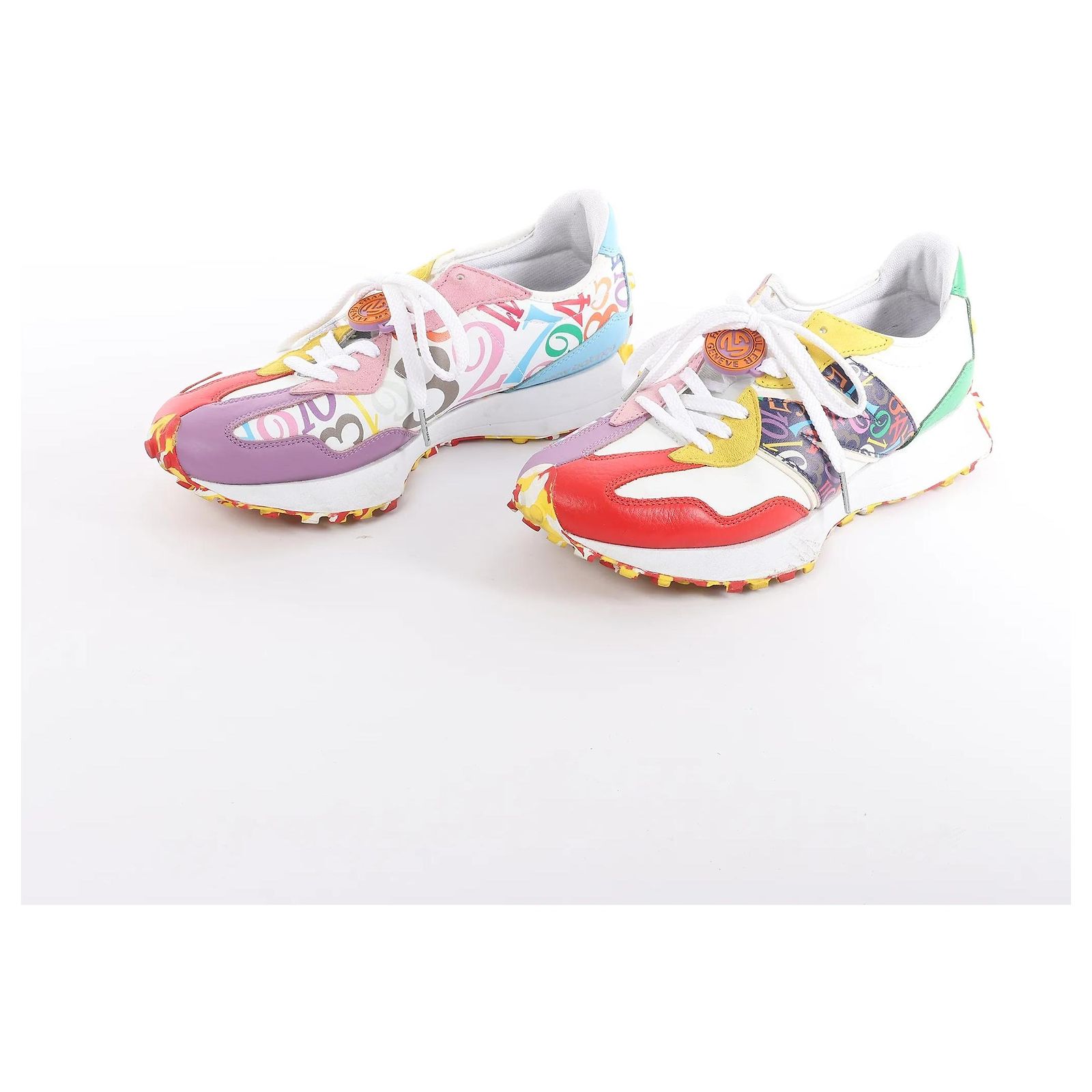 FRANCK MULLER x NEW BALANCE Leather Sneakers in Multicolor 