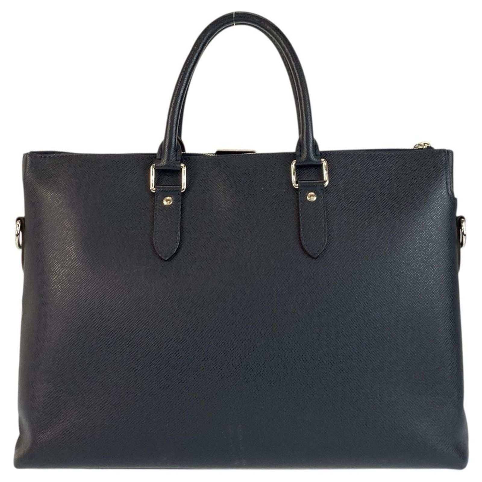 Louis Vuitton Anton Taiga Leather Briefcase Blue ref.3022796 