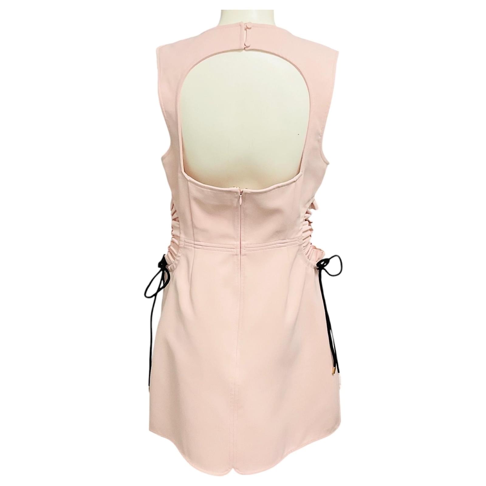 self portrait bonded crepe mini dress self-portrait Bonded Crepe Mini Dress in White