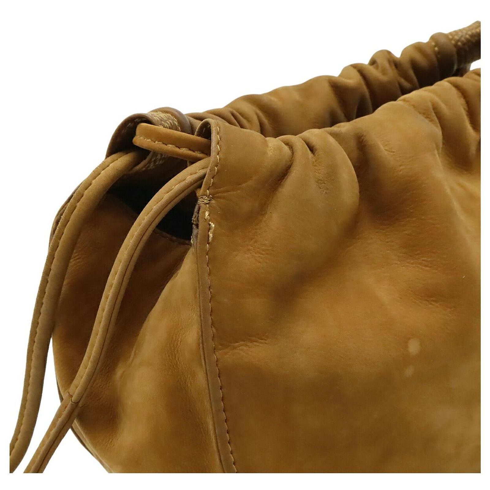 Loewe Anagram Nubuck Mini Shoulder Bag Brown Leather ref.3028256 