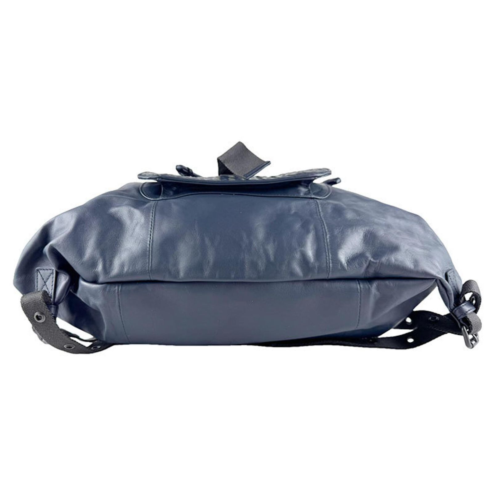 BOTTEGA VENETA Blue Leather Intrecciato Backpack Leather backpack Bottega Veneta Navy in Leather - 62445534 main image 2