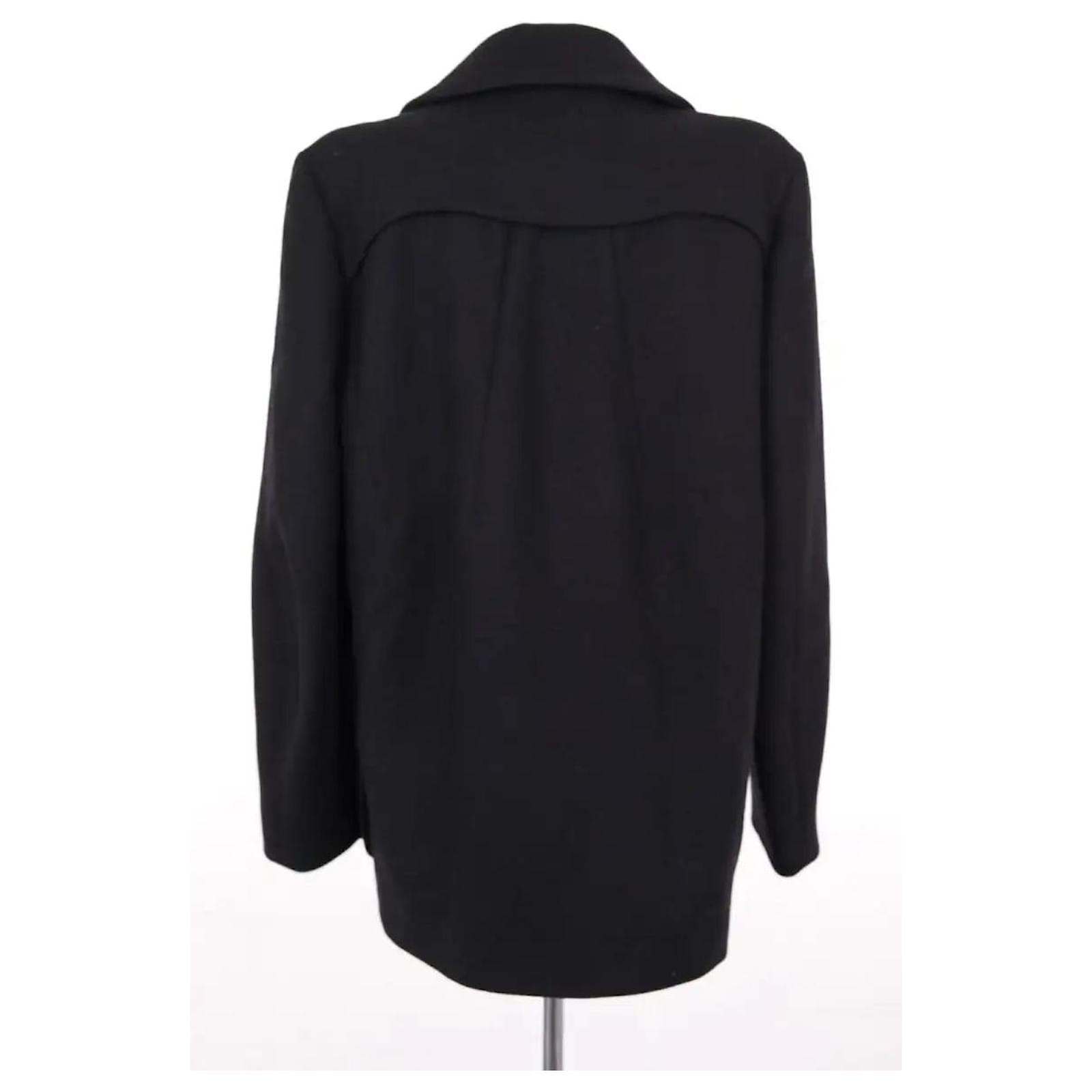 SONIA RYKIELコレクション　ブラックベルベットコート 44 Sonia Rykiel Black coat Wool ref.3108806 - Joli Closet