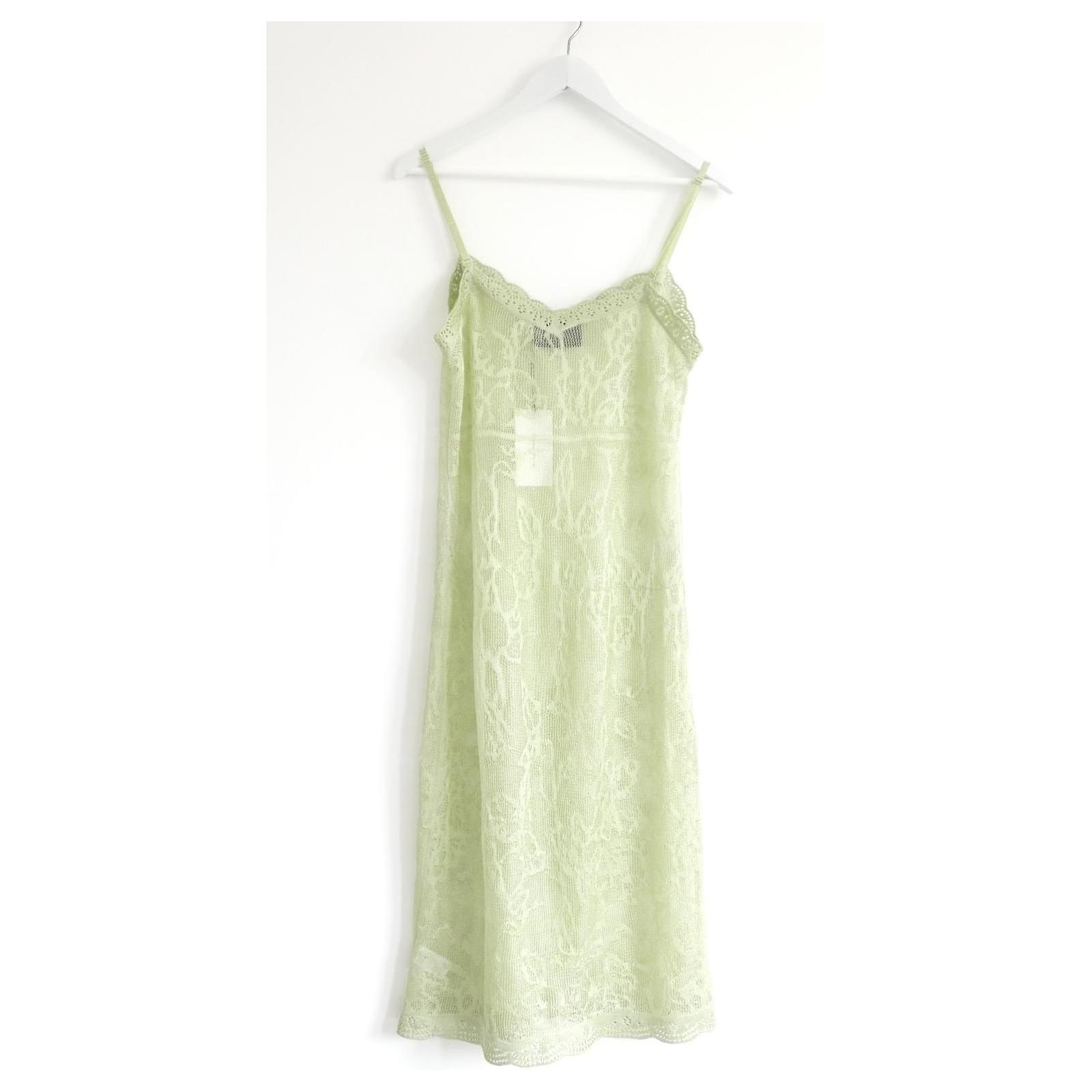 simone rocha green dress Simone Rocha Green Shoulder Bite Midi Dress Simone Rocha