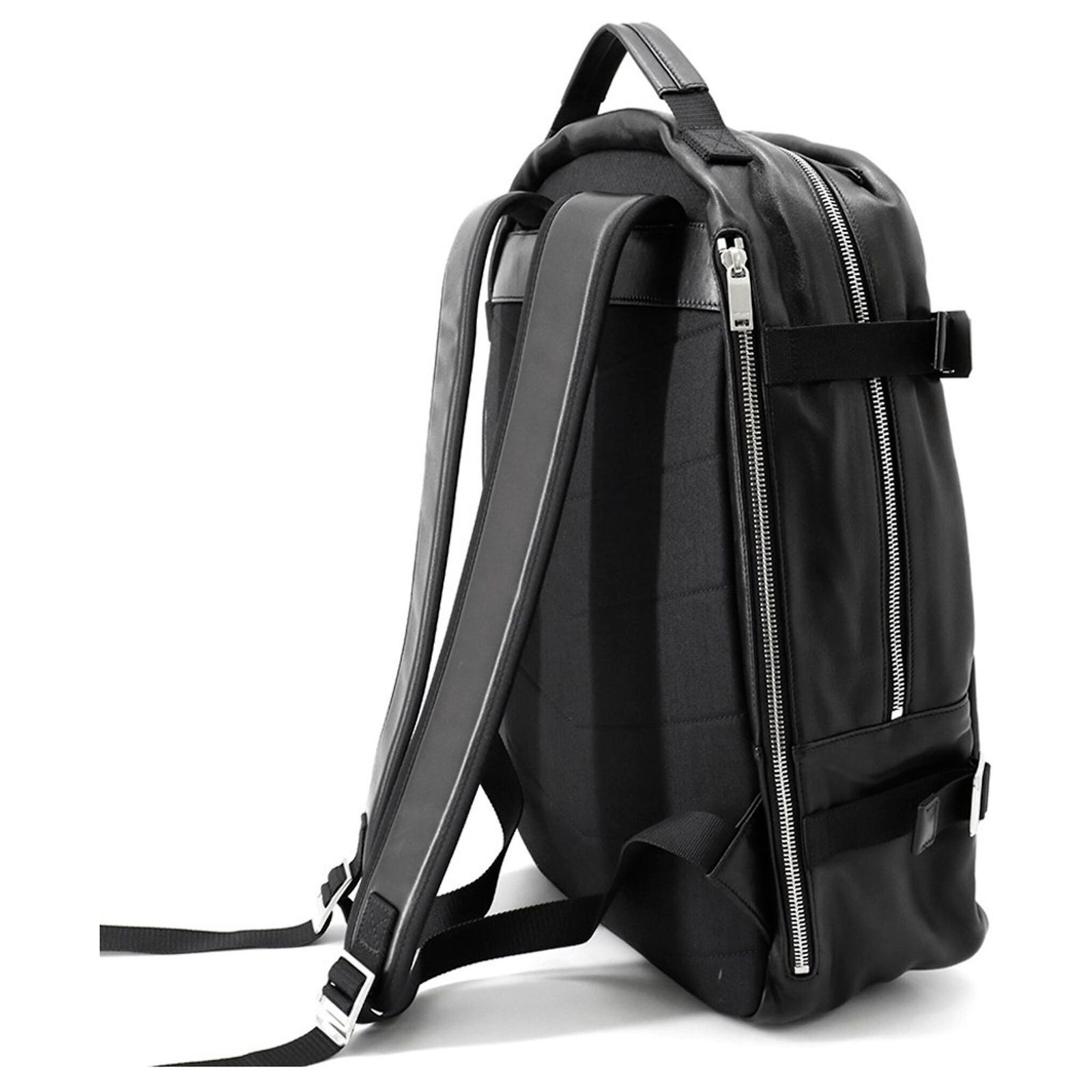Yves Saint Laurent Lambskin City Trekking Backpack Black 