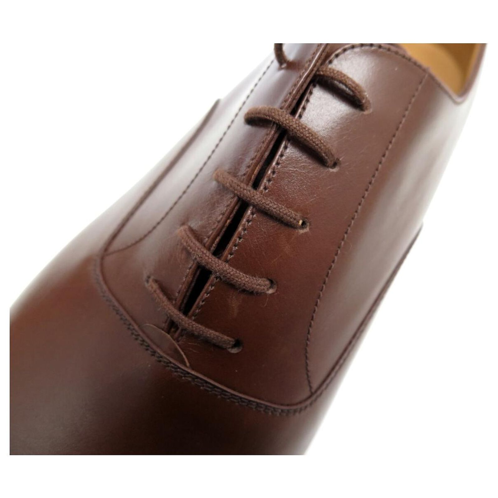 J.M. Weston Richelieu Men\'s Size 10 Oxford Derby Brown Leather 300 Cap Toe Men main image 3