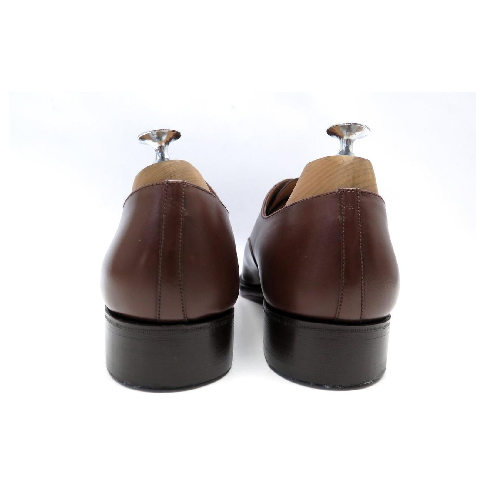 NEW JM WESTON RICHELIEU 300 11.5E 45.5 L 46 BROWN LEATHER  display picture 3