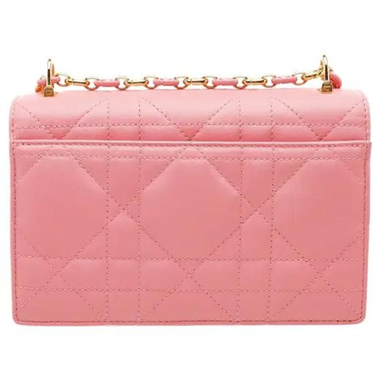 Dior Miss Caro Macrocannage Mini Bag Pink Leather ref.3152681 