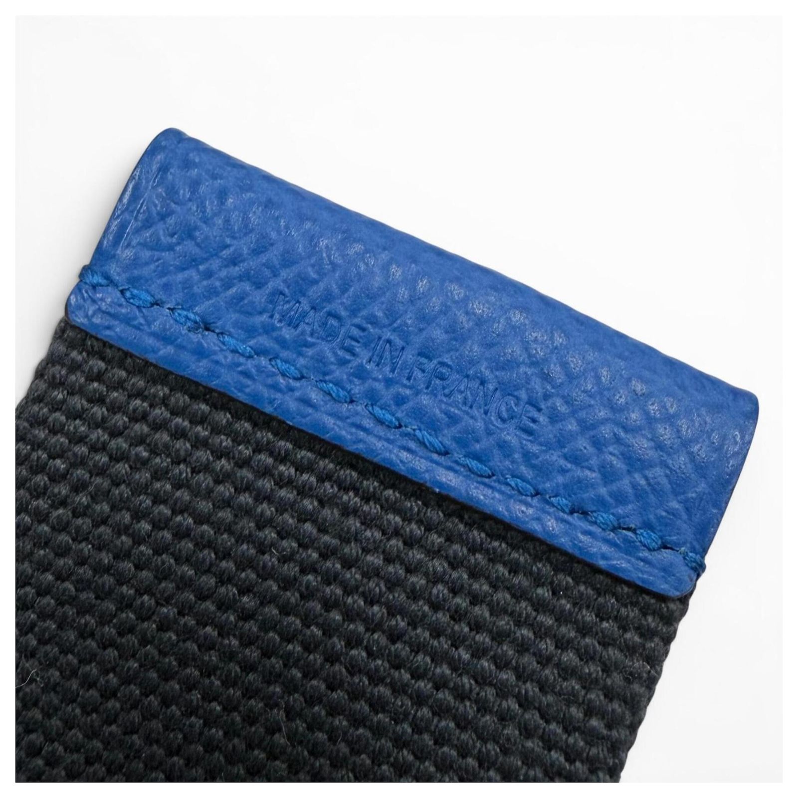 Hermès Hermes Nomade Canvas and Epsom Leather Belt Blue Navy  display picture 2