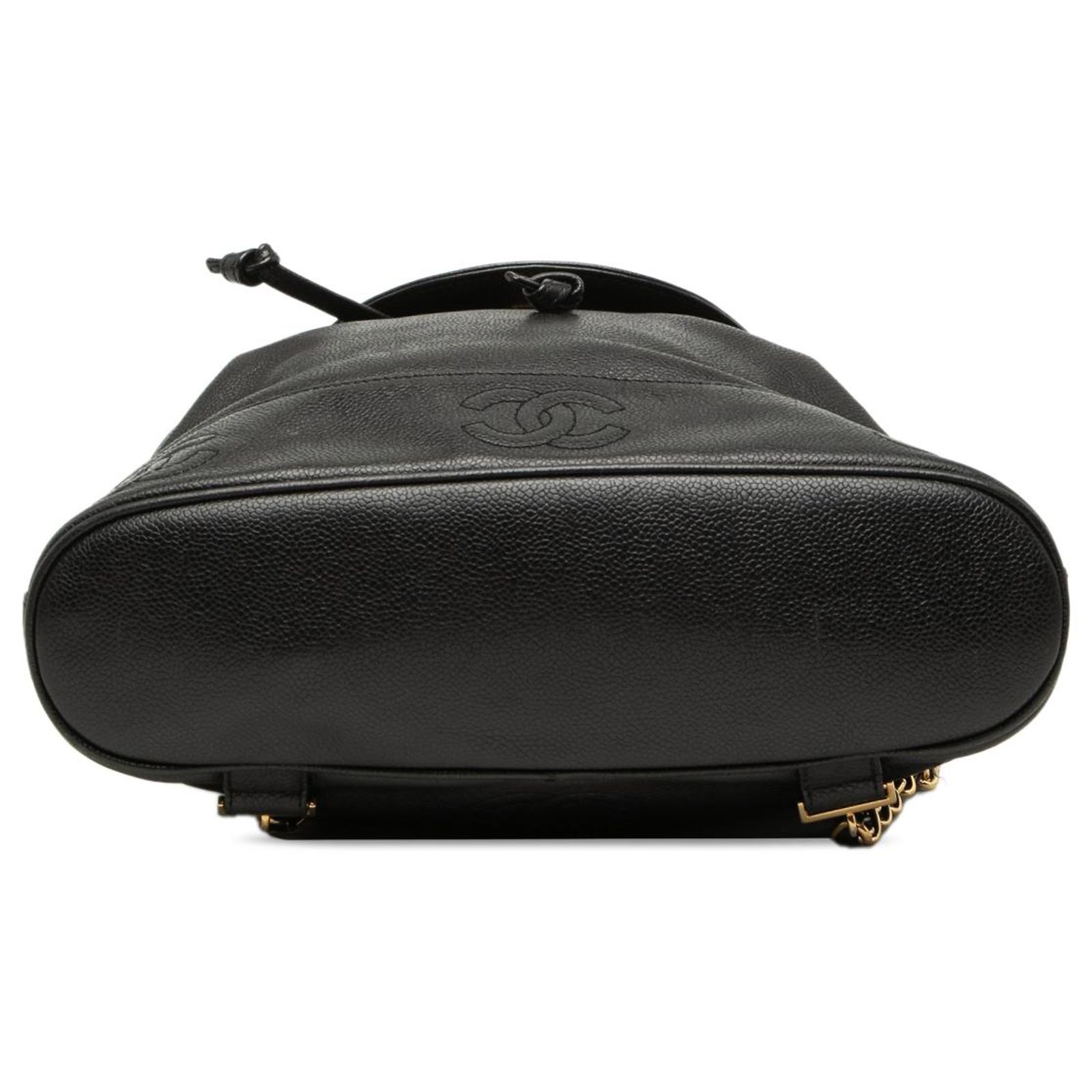 Chanel Black Caviar Triple CC Backpack Leather ref.3159261  display picture 2