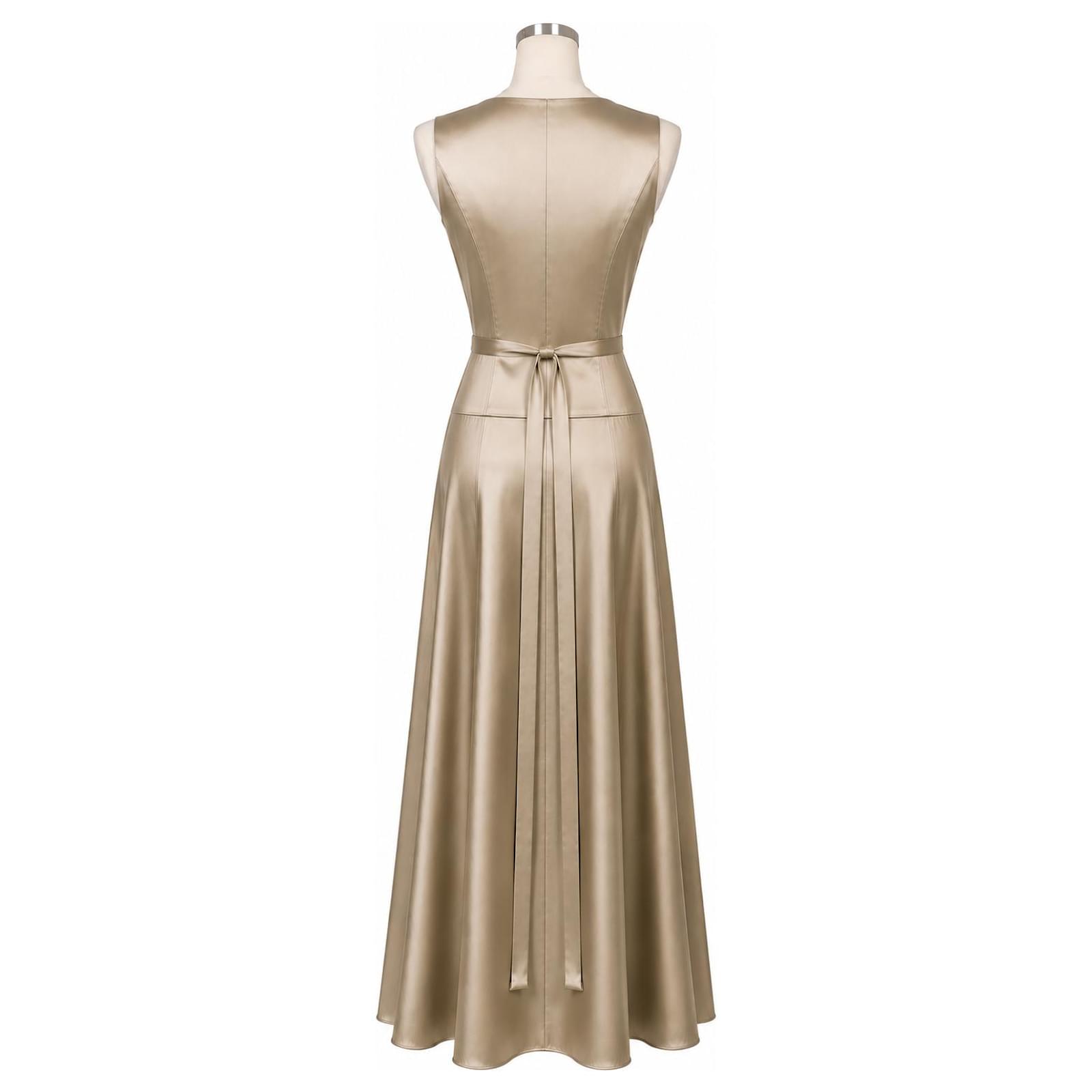 vera wang silk maxi dress Vera Wang Purple Silk Maxi Dress Size 44 IT