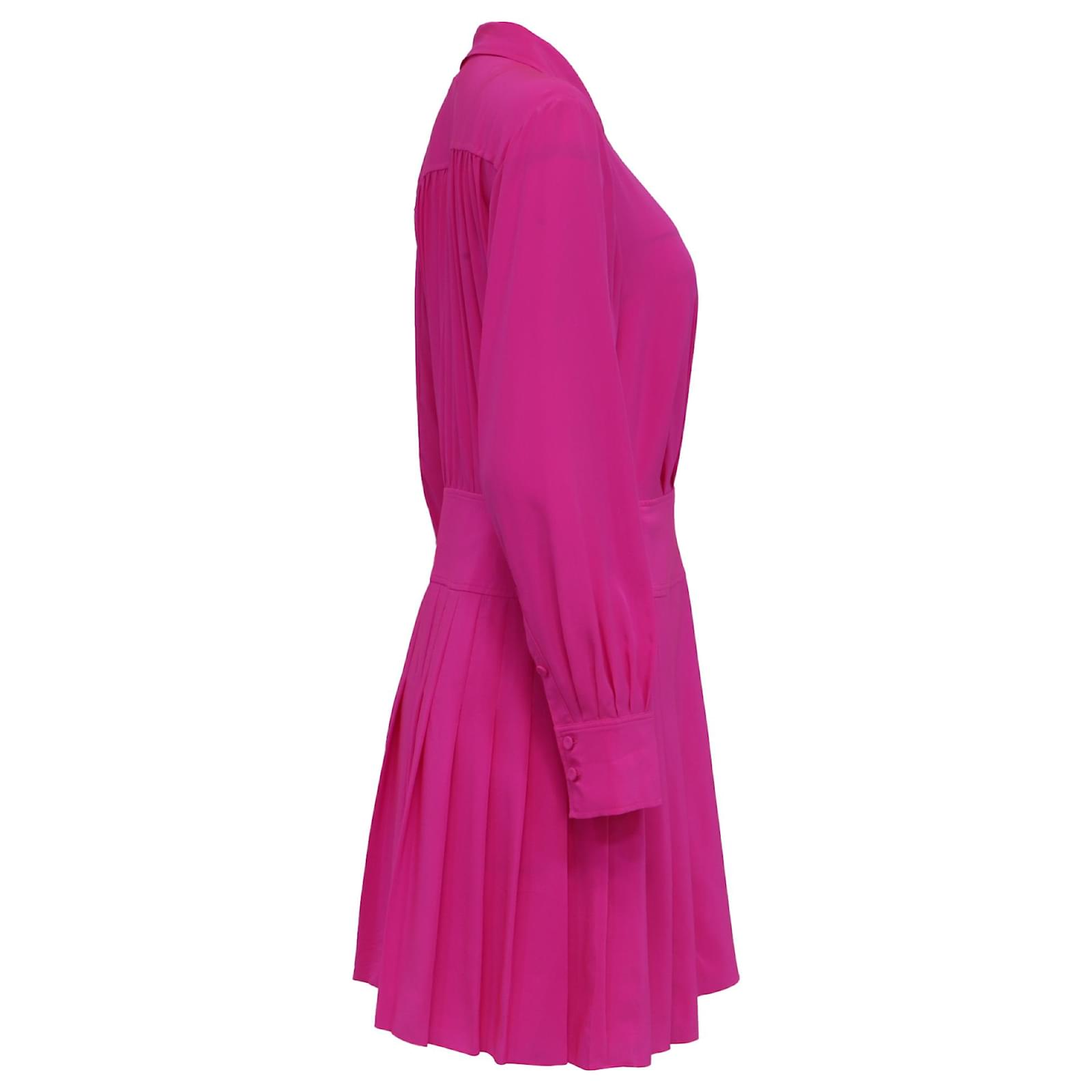 jason wu pleated shirt dress Jason Wu Pleated Silk Mini Shirtdress