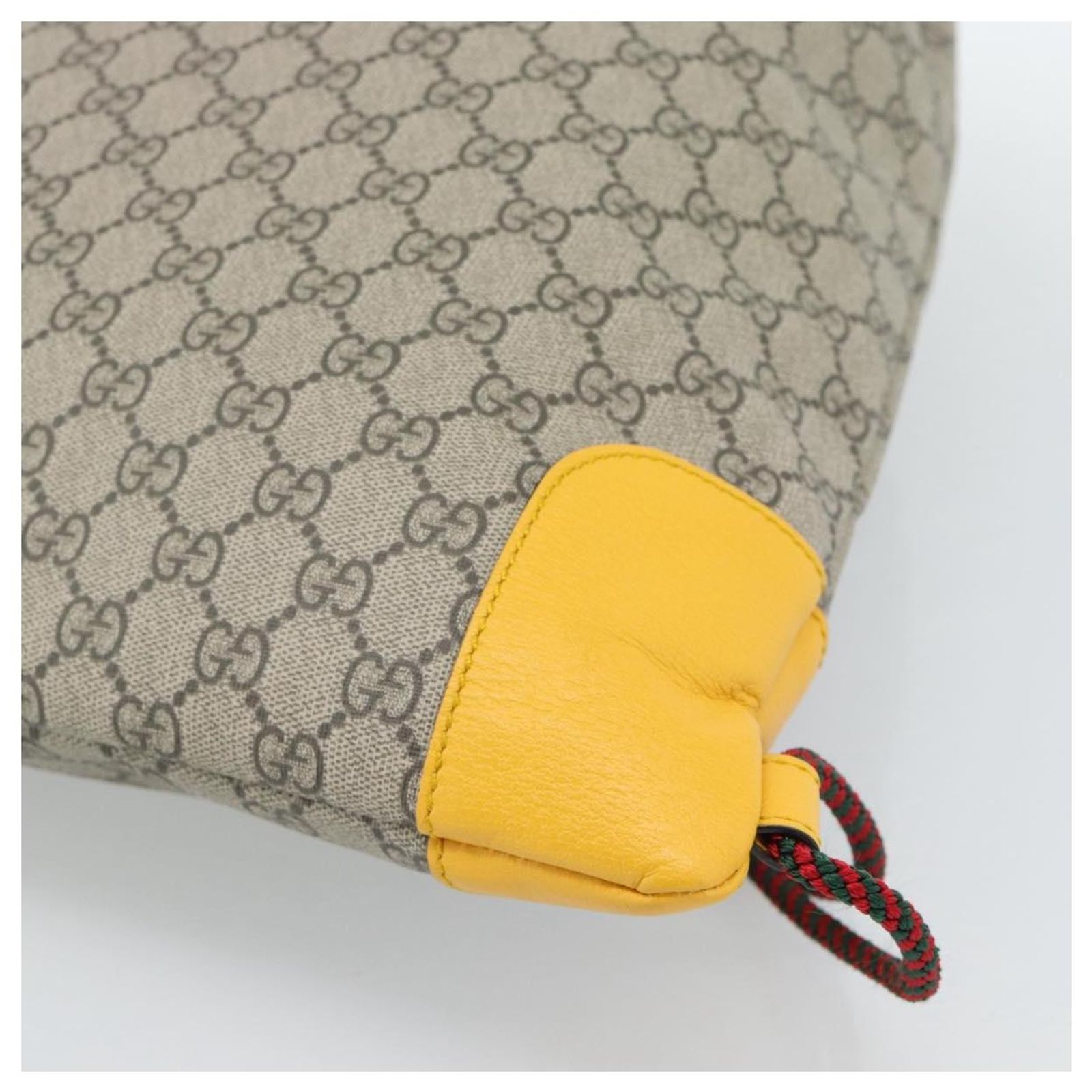 GUCCI GG Supreme Backpack PVC 2way Beige 473872 Auth 186117M  display picture 1