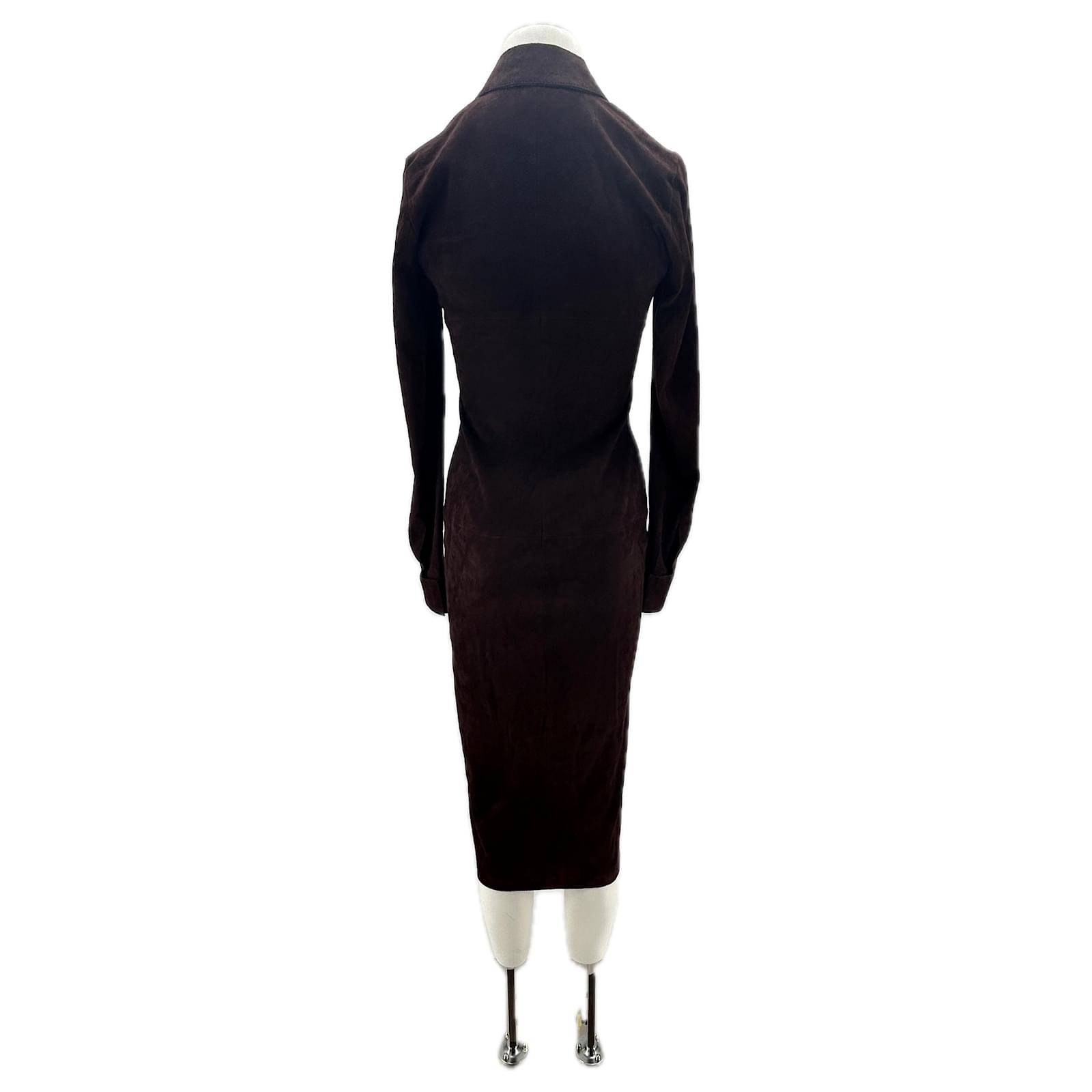 stouls leather dress Stretch leather dresses - Velvet or plunging lambskin