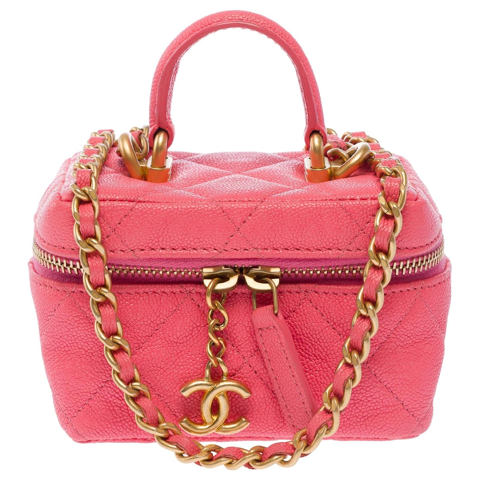 CHANEL Vanity Bag in Pink Leather - 103734 ref.3295957 - Joli Closet