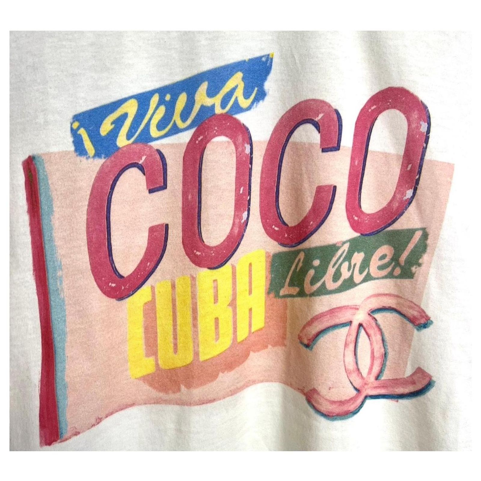 Chanel 17C Viva Coco Cuba Libre Multicolor T-Shirt - Medium Pink